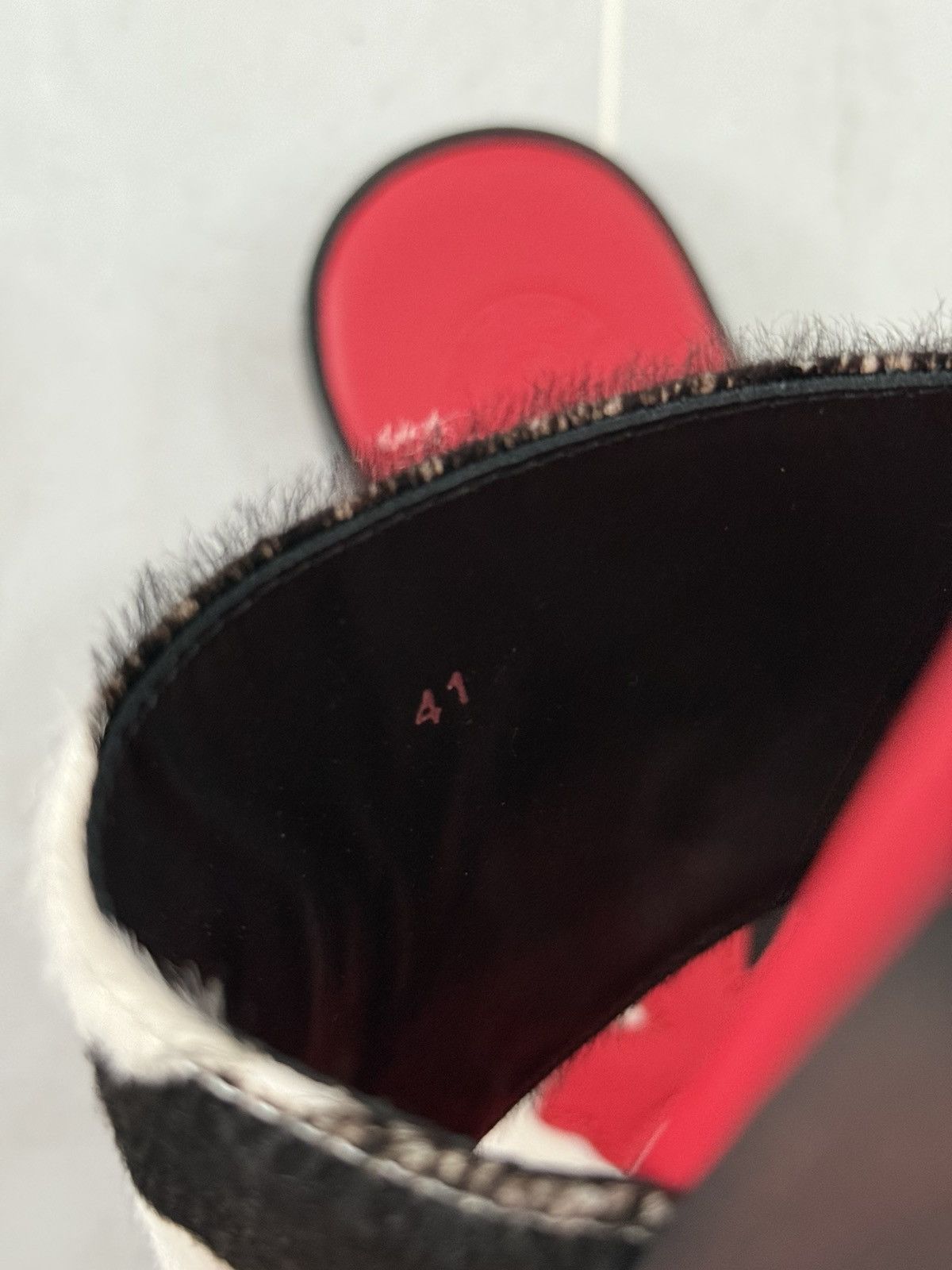 Chrome Hearts Chrome Hearts Cross Patched Pony Hair Leather Slipper Sz.41 Size US 11 / IT 41 - 9 Thumbnail