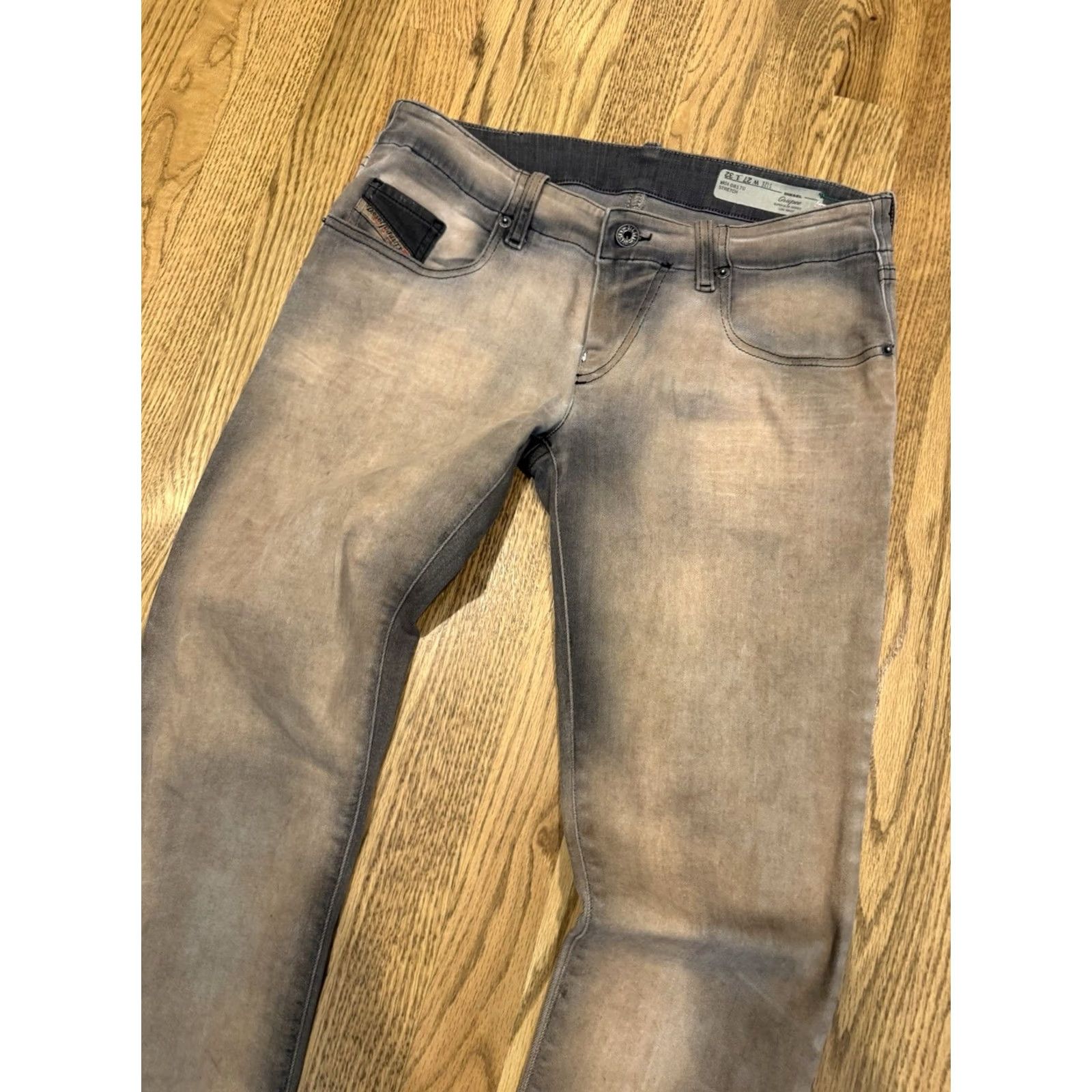 Diesel DIESEL Grupee Jeans Womens 27x32 Denim Super Slim Skinny Fit Low Waist Pants Size 27" / US 4 / IT 40 - 3 Thumbnail