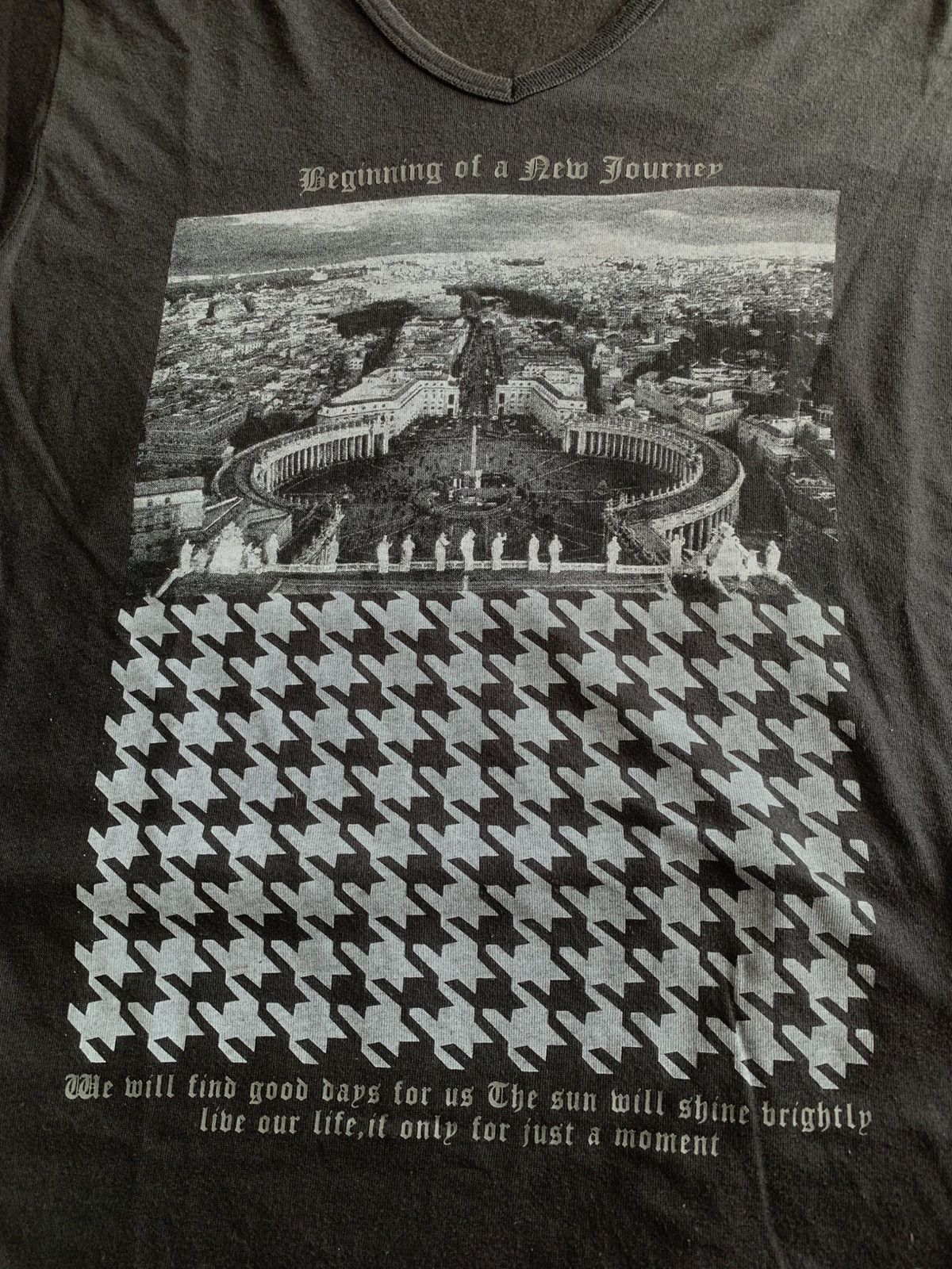 Japanese Brand Japanese Y2K Plus One Poem TEE SHIRT Size US XL / EU 56 / 4 - 6 Thumbnail