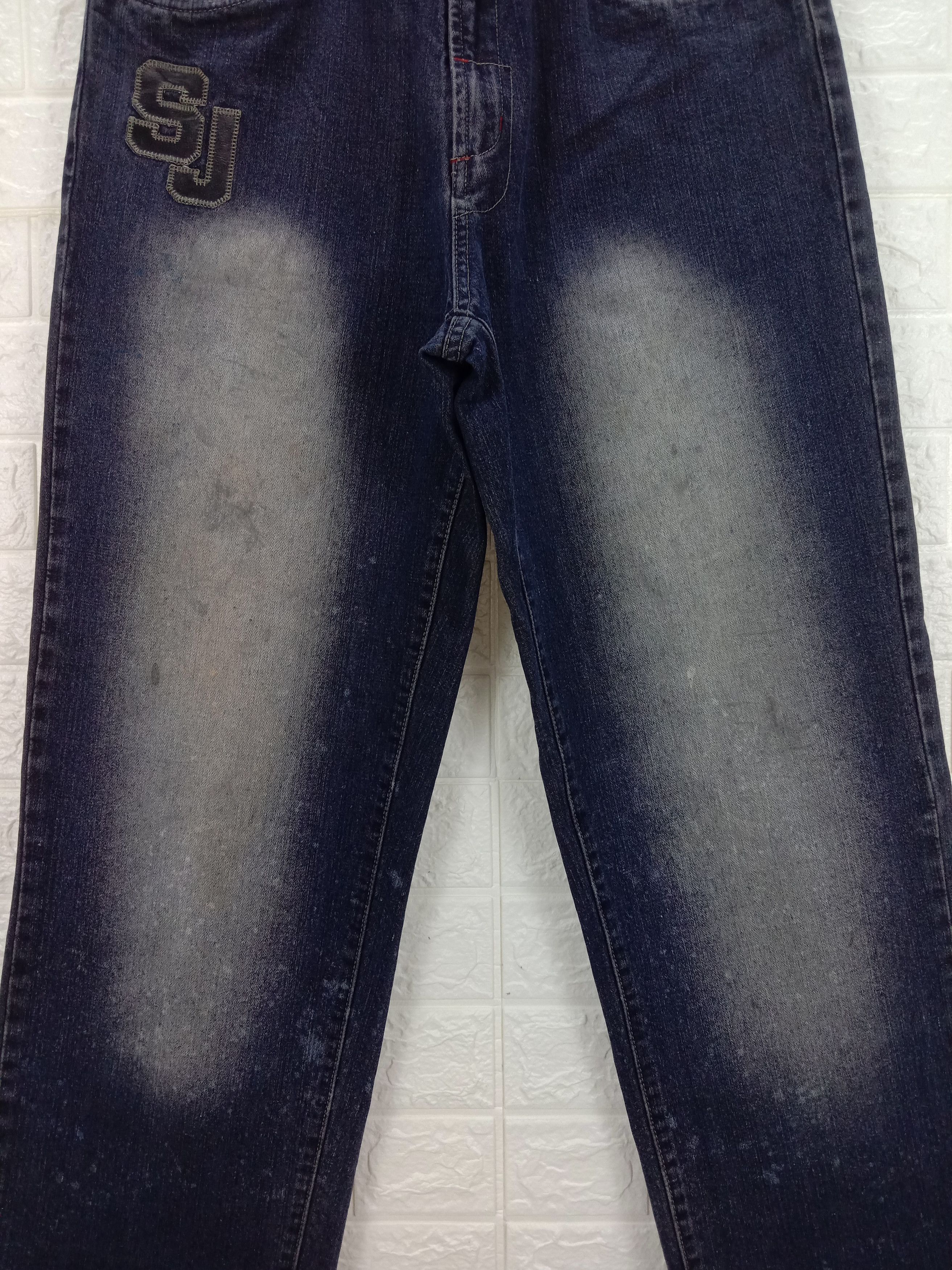 Sean John Vintage Sean John SJ Patched Baggy Wide Jeans Size US 31 - 3 Thumbnail