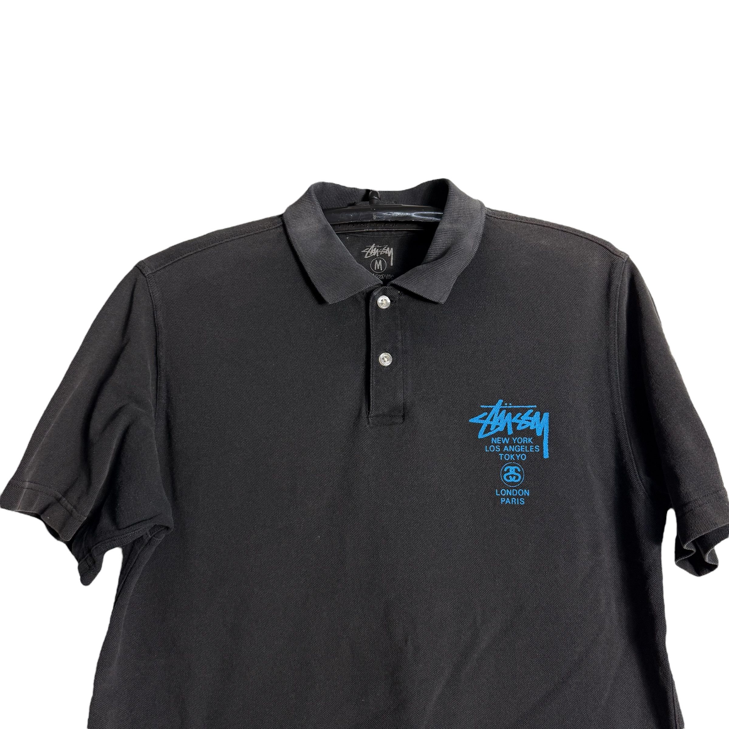 Stussy 🔥RARE🔥Vintage Stussy Tour Streetwear Polo Shirt Size US M / EU 48-50 / 2 - 4 Thumbnail