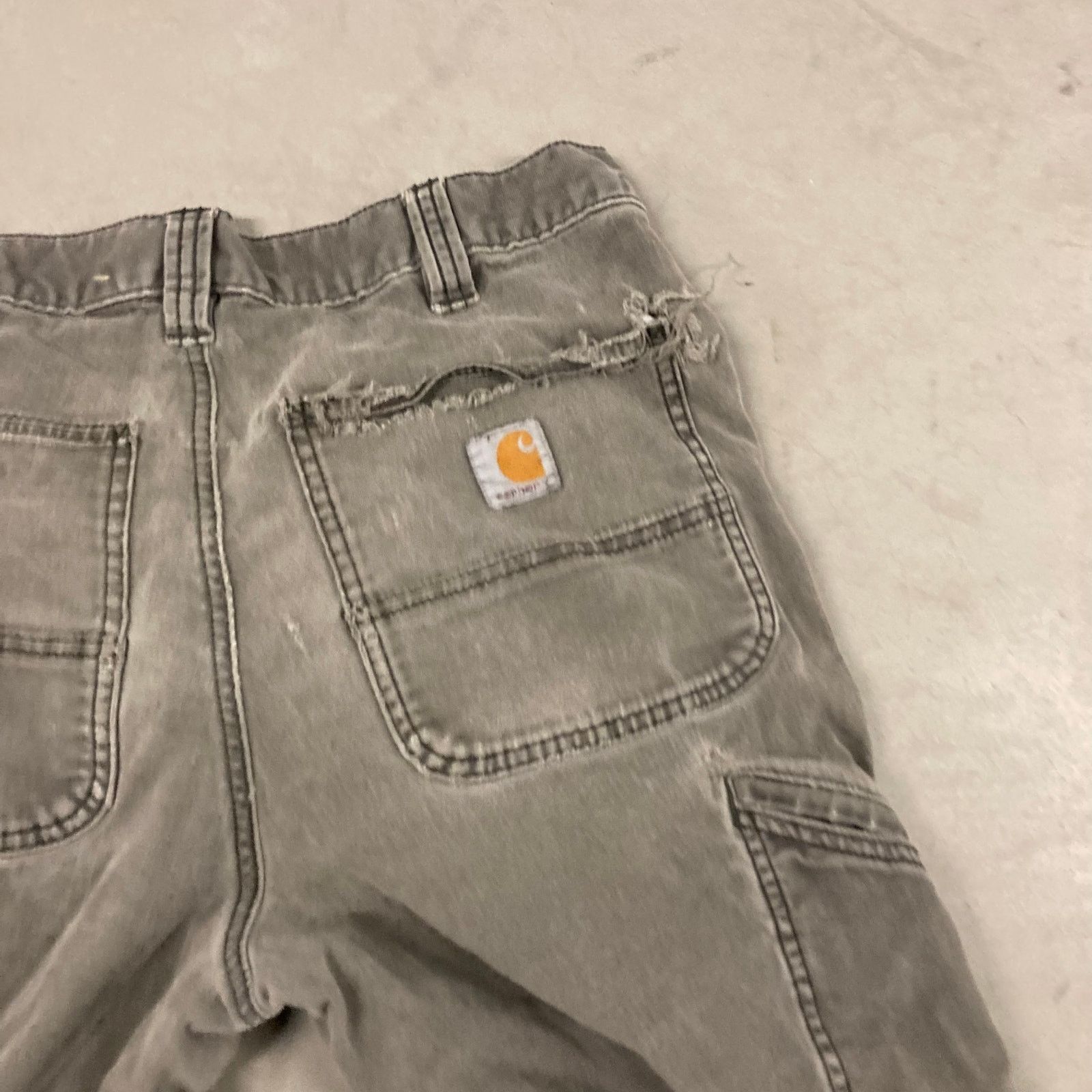 Carhartt × Vintage Y2K baggy thrashed carhartt carpenter Jeans 30x26 Size US 30 / EU 46 - 4 Thumbnail