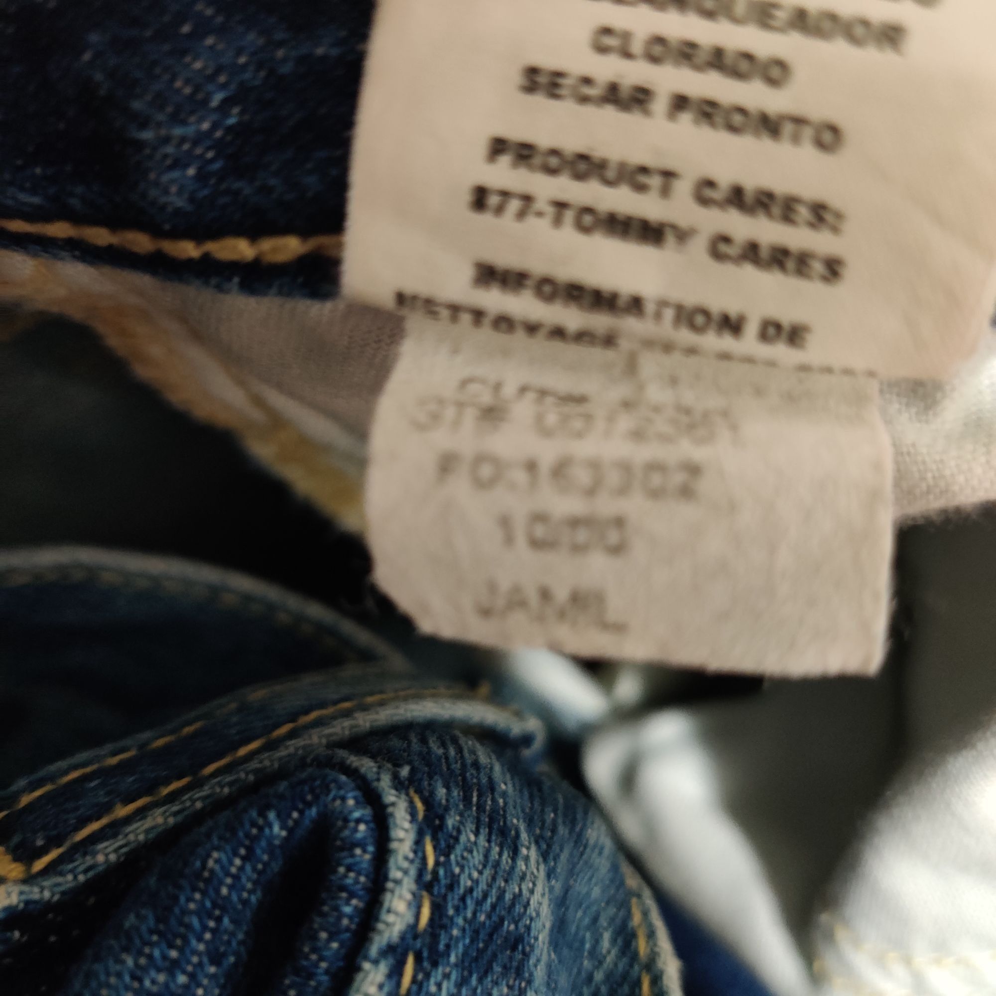 Tommy Jeans Vintage Womens Tommy Jeans Juniors Straight Leg High Rise De Size 31" - 6 Thumbnail