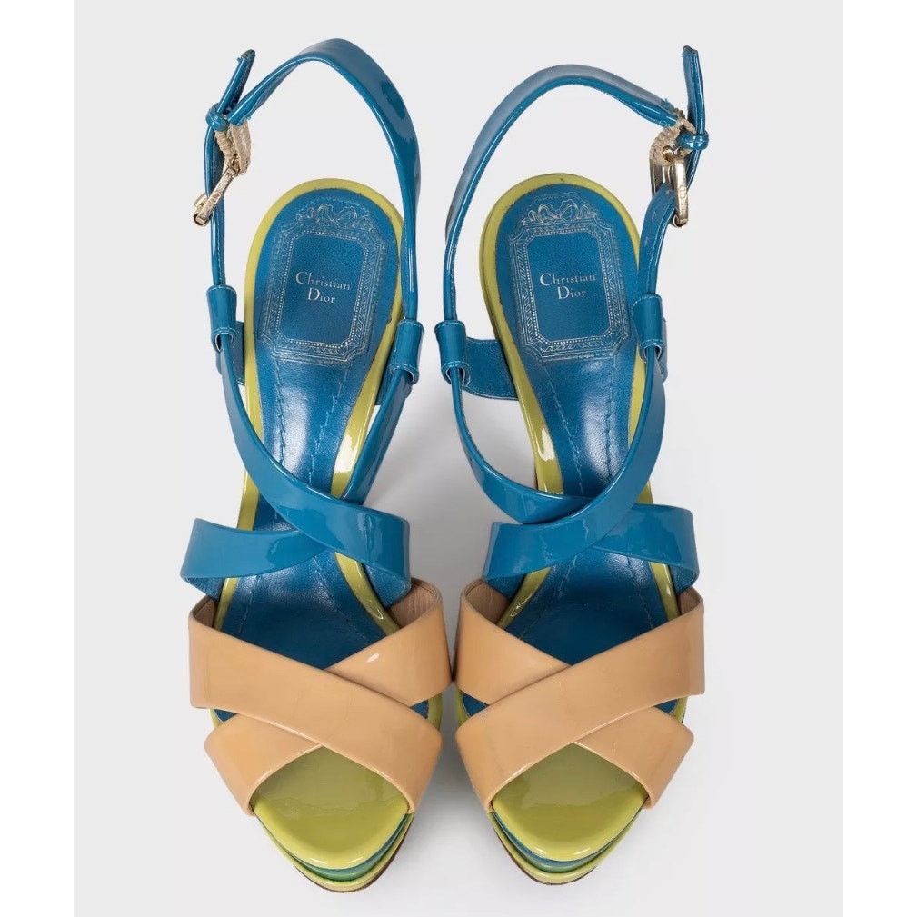 Dior Christian Dior Leather Open-Toe High Heel Sandals - EU 36.5 Size US 5.5 / IT 35.5 - 2 Thumbnail