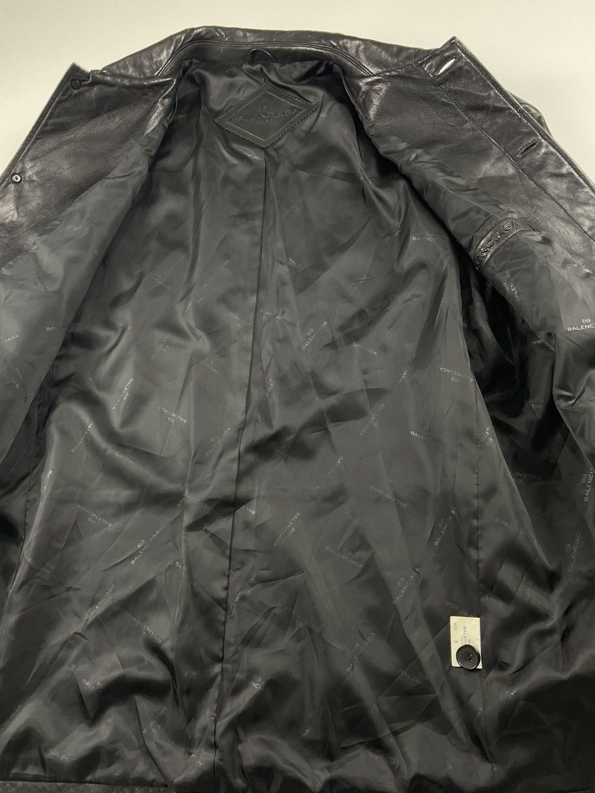 Balenciaga Vintage Balenciaga Leather Jacket Size US XL / EU 56 / 4 - 7 Thumbnail