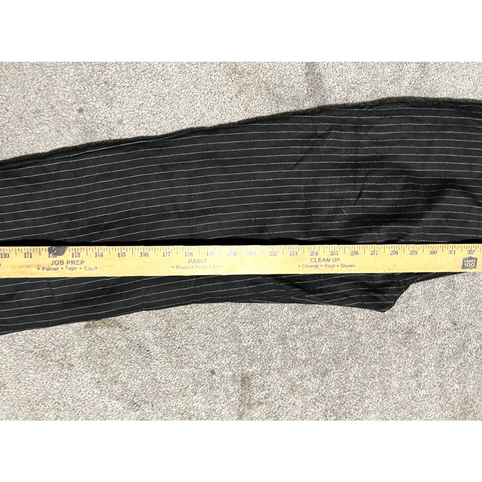 Banana Republic Banana Republic Women Striped Black Wide-Leg Dress Pants Pull On Polyester Size S Womens Size 28" / US 6 / IT 42 - 7 Thumbnail
