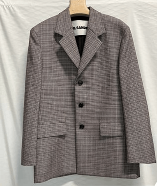 Jil Sander o1loc1c1124 Check Tailored Jacket in Grey Size US XL / EU 56 / 4 - 1 Preview