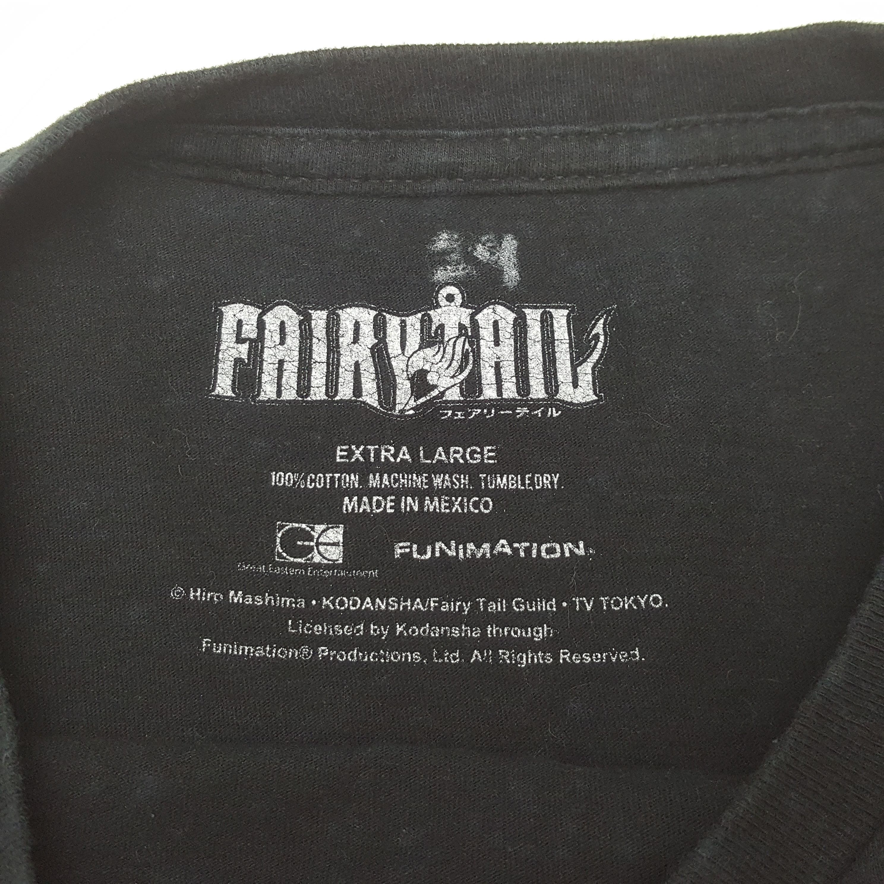 Anime Fairytail Anime Japanese Cartoon Tshirt RR26 Size US XL / EU 56 / 4 - 4 Thumbnail
