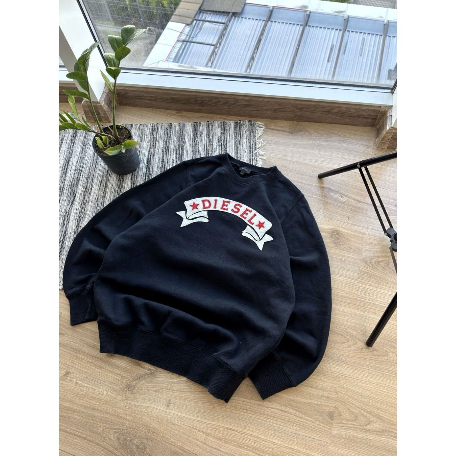 Diesel VINTAGE Diesel Sweatshirt Men S Darck Blue Logo 90s Retro Classic Punk Oversized Pullover Size US S / EU 44-46 / 1 - 2 Thumbnail