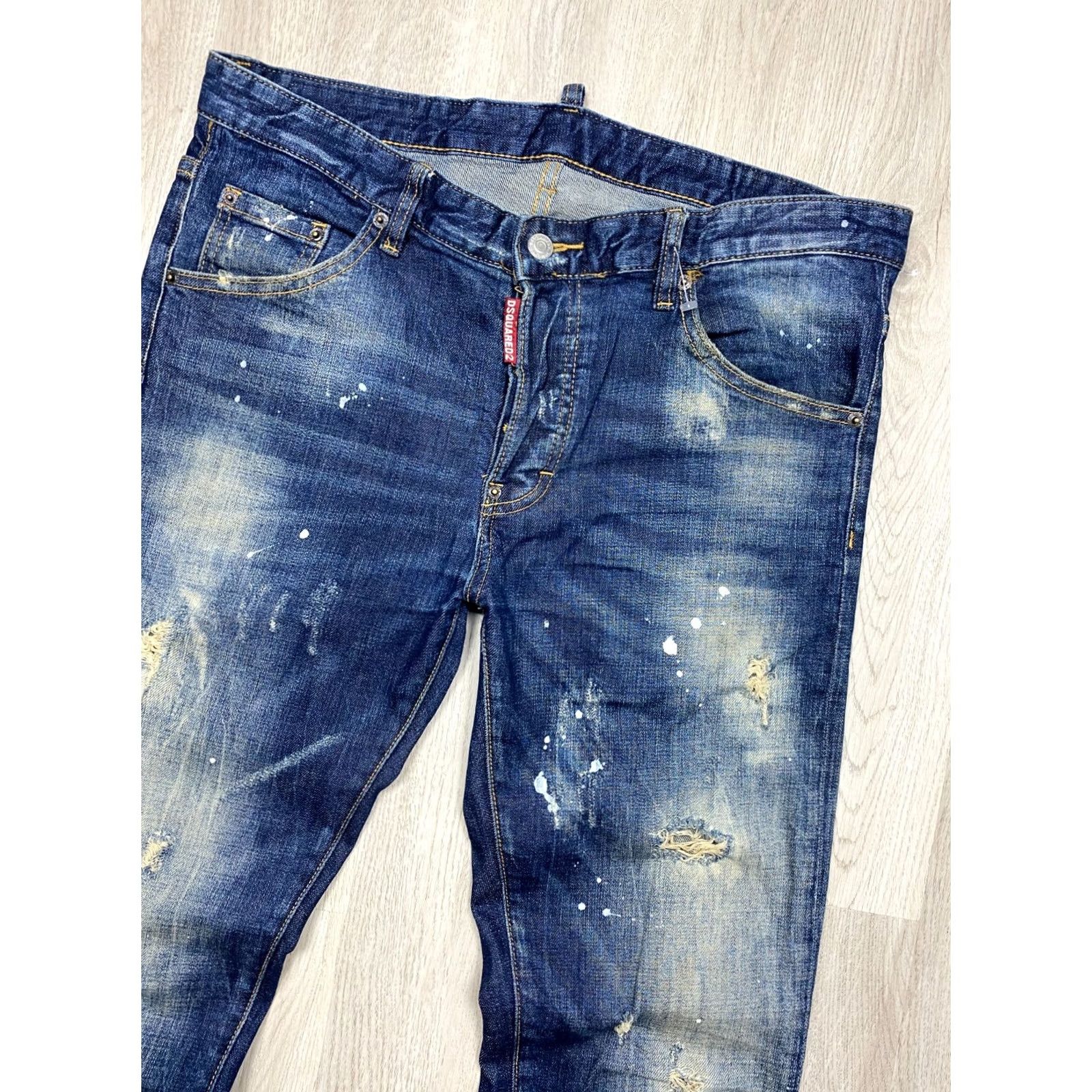 Dsquared2 Dsquared2 Jeans Mens Denim Pants Size 34 Blue Slim Regular Inseam 81 cm Outseam 106 cm Logo Accents Vintage: No Size US 34 / EU 50 - 5 Thumbnail