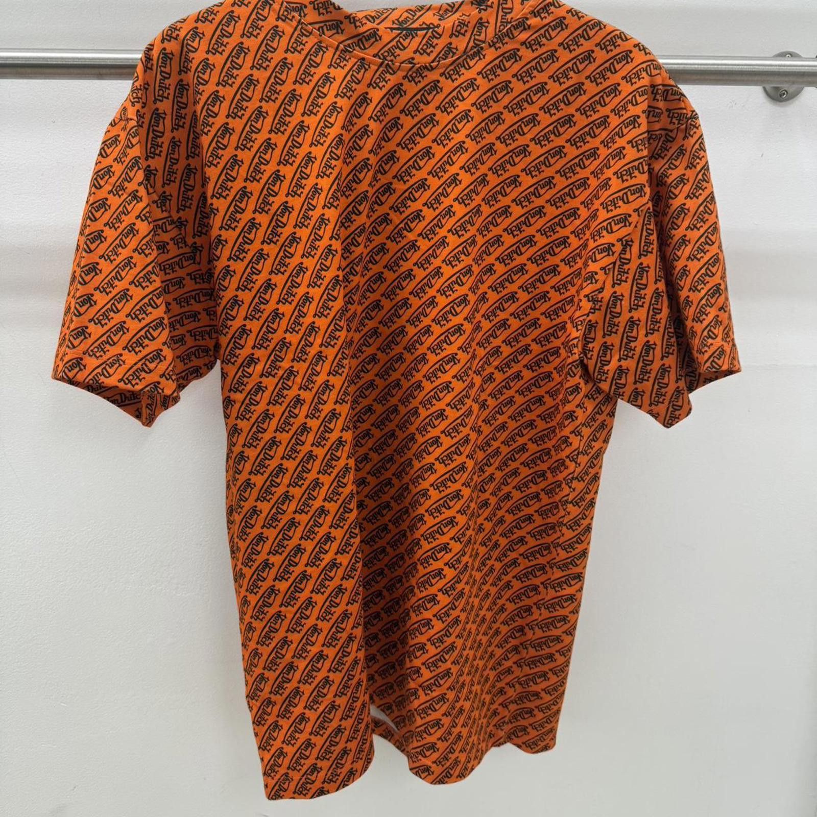 Von Dutch Von Dutch Paris Orange tee with black logo print Size M Size US M / EU 48-50 / 2 - 1 Thumbnail