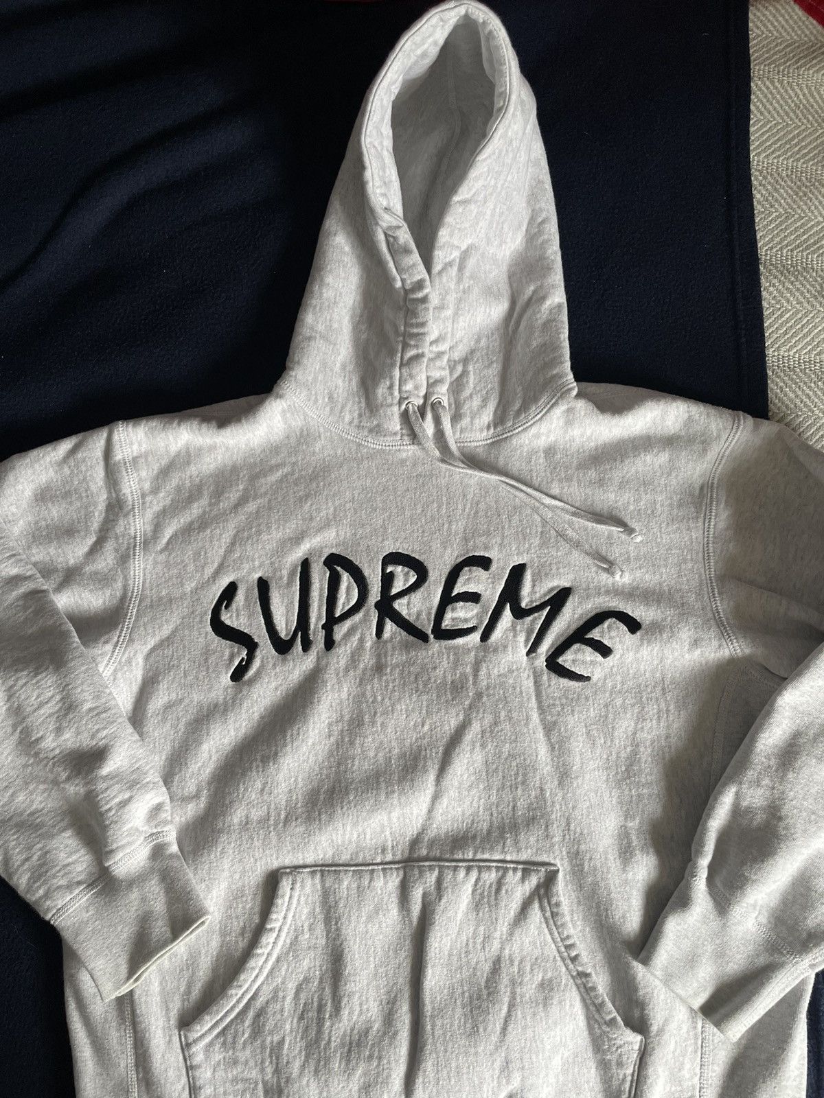 image of Supreme Ftp Arc Hooded Sweatshirt Ss21 2021 Grey Hoodie, Men's (Size Small)