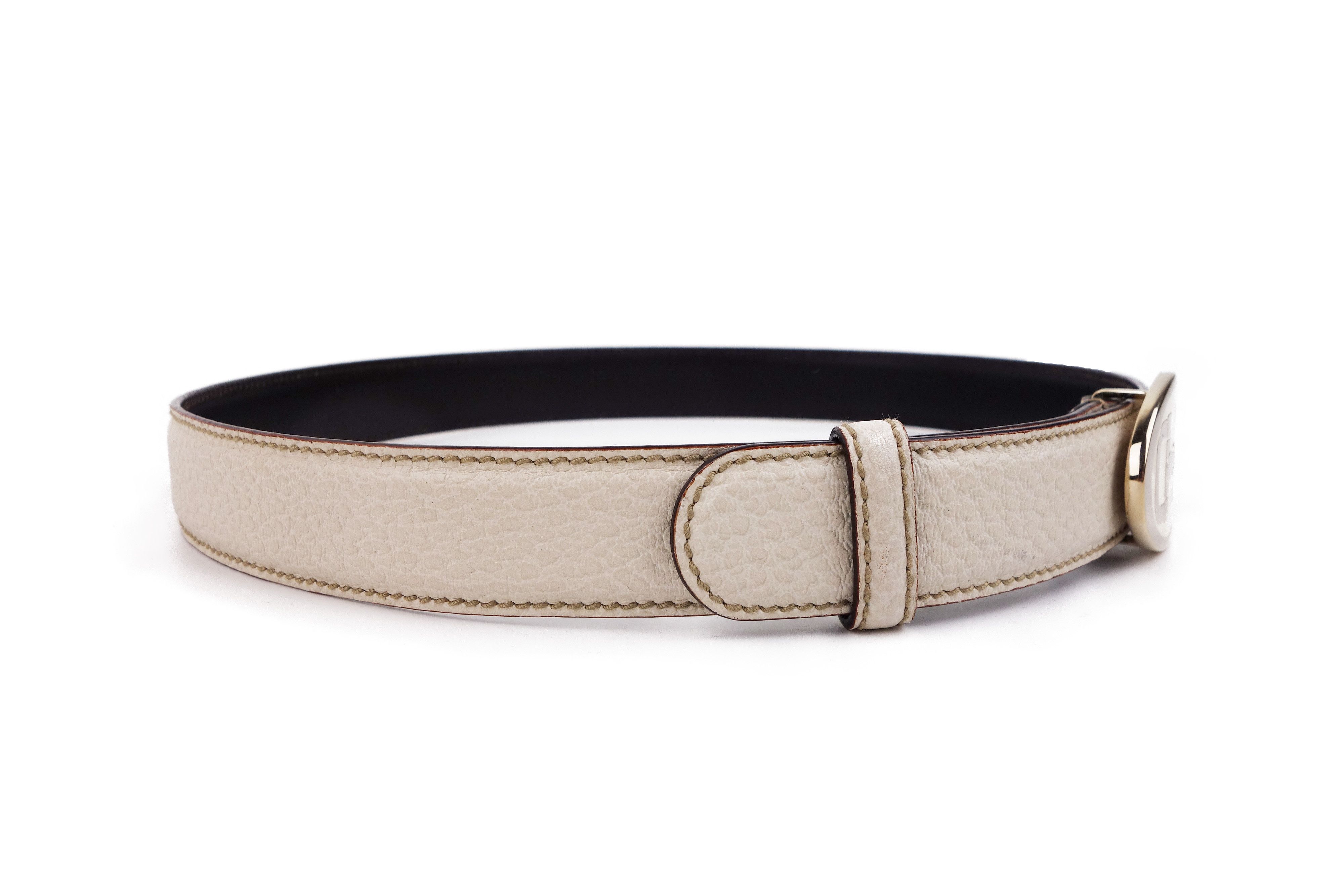 Gucci Gucci Vintage Horsebit Belt Leather Buckle GG Size 85 34 Size ONE SIZE - 6 Thumbnail