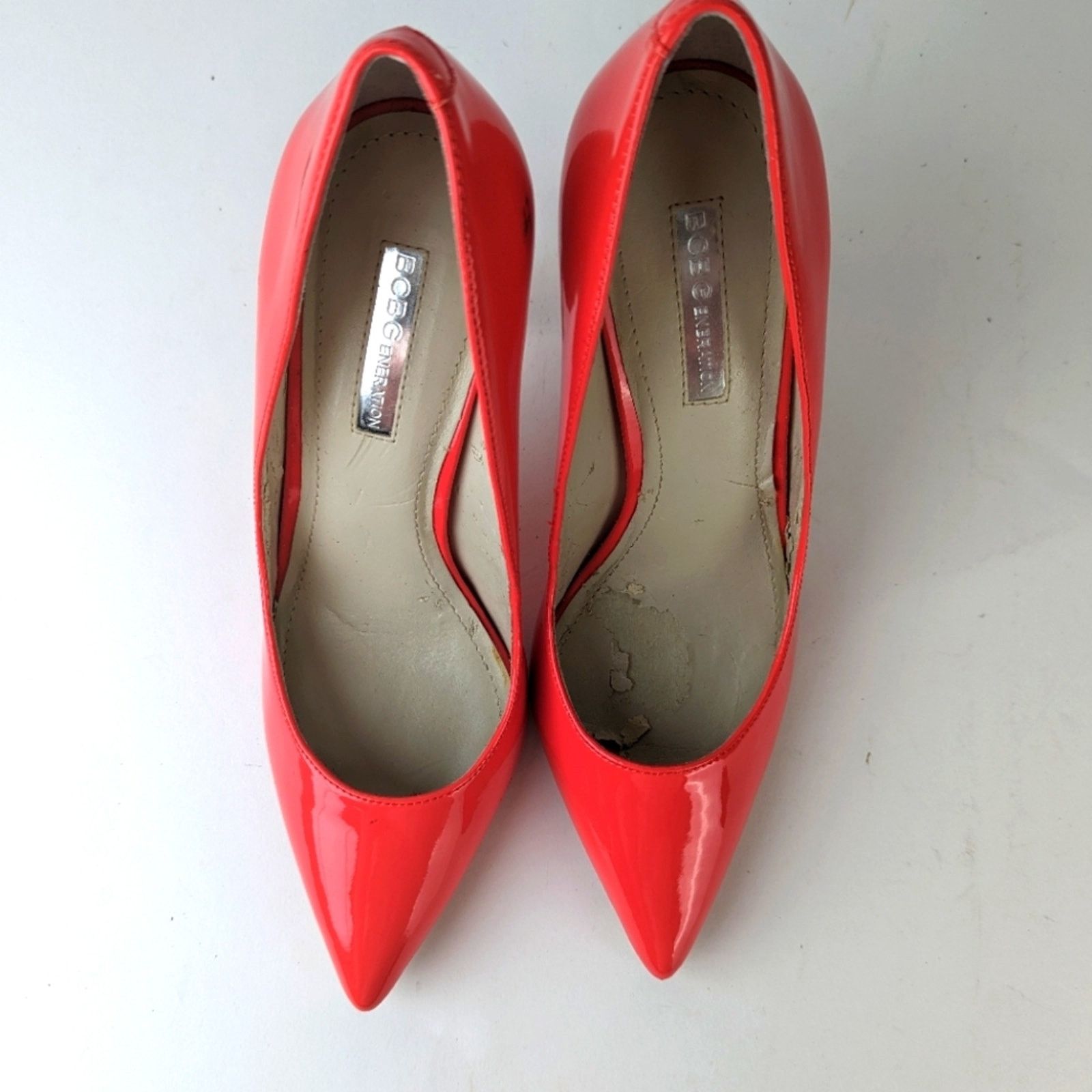 Bcbgmaxazria BGBGeneration Red Stiletto Heels Size US 7.5 / IT 37.5 - 3 Thumbnail