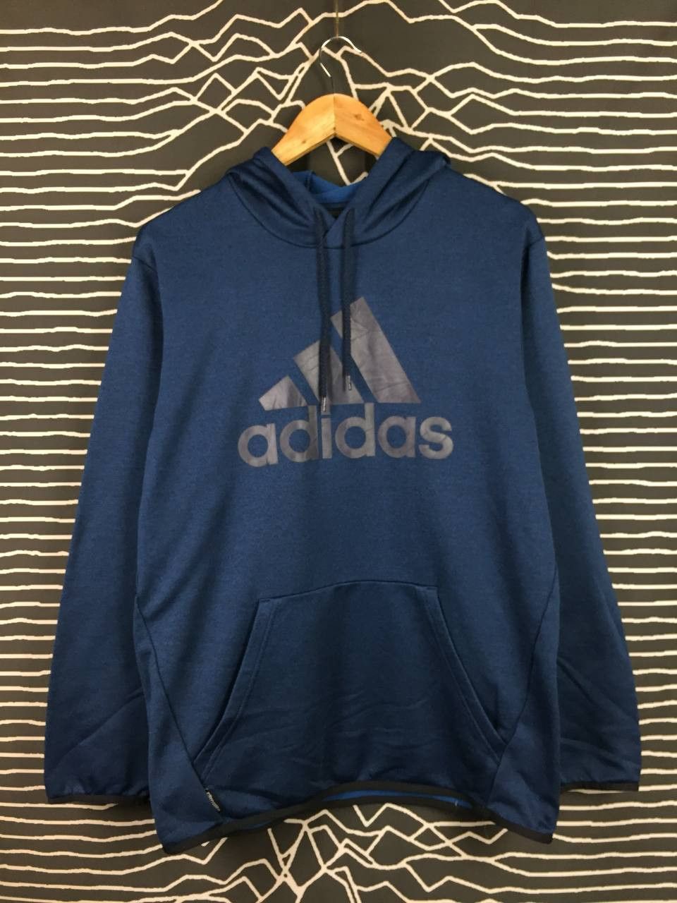 Adidas Adidas Big Logo Performance Climalite Athletic Hoodie Size US L / EU 52-54 / 3 - 1 Thumbnail
