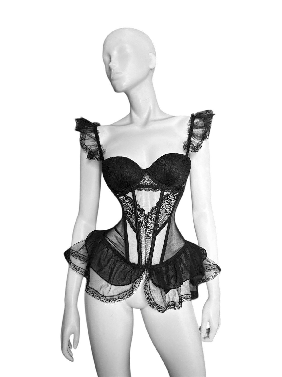 Dior Runway Christian Dior corset blouse with lace details Size S / US 4 / IT 40 - 1 Thumbnail