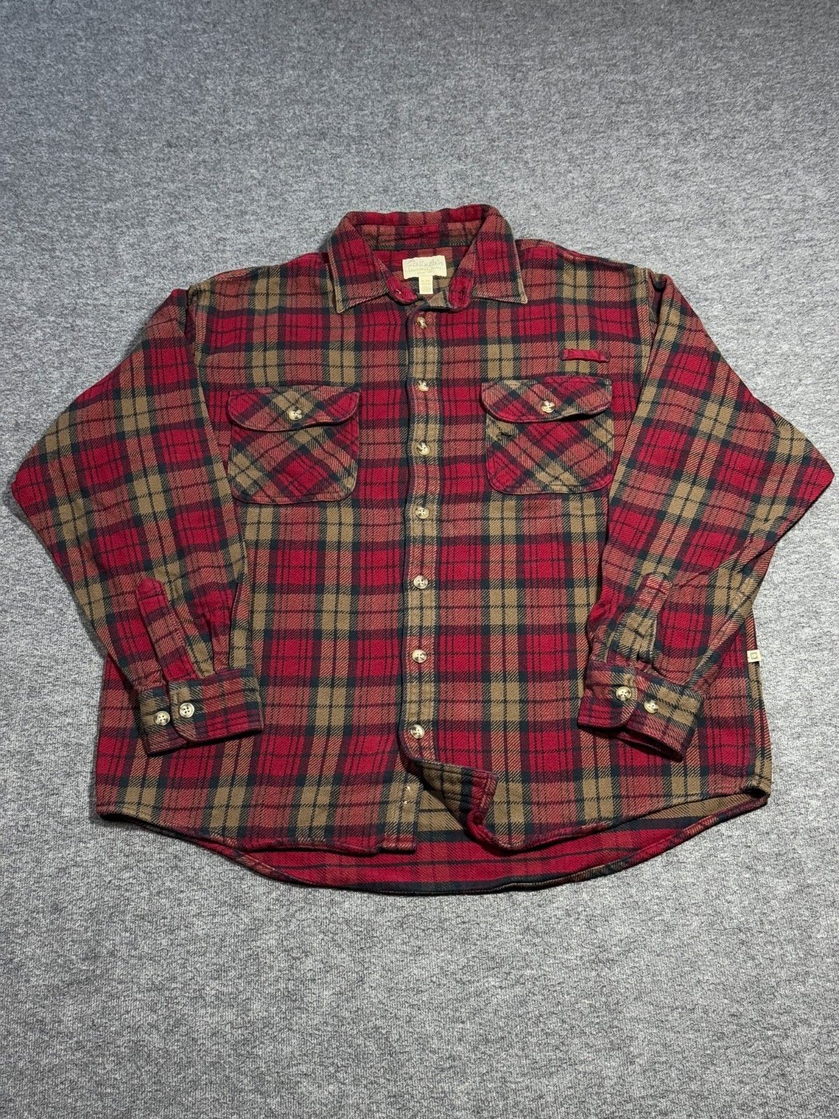 Cabelas Cabelas Plaid Flannel Workwear Shirt XL Tall Button Down Size US XL / EU 56 / 4 - 10 Thumbnail