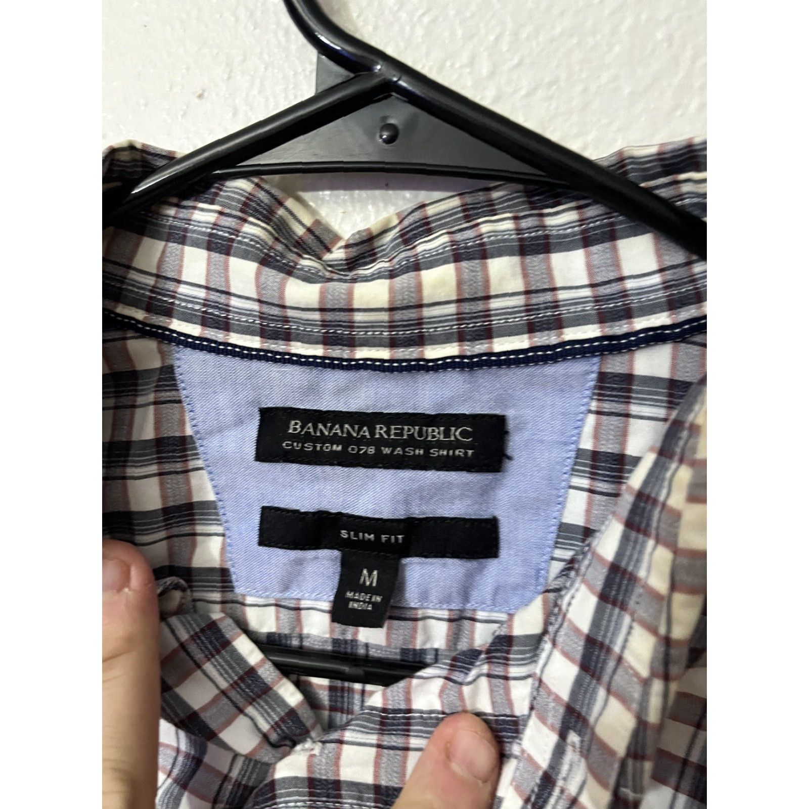 Banana Republic Banana Republic Men's Medium Long Sleeve Button-Up Shirt Multicolor Check Slim Fit Classic Retro Size US M / EU 48-50 / 2 - 2 Thumbnail