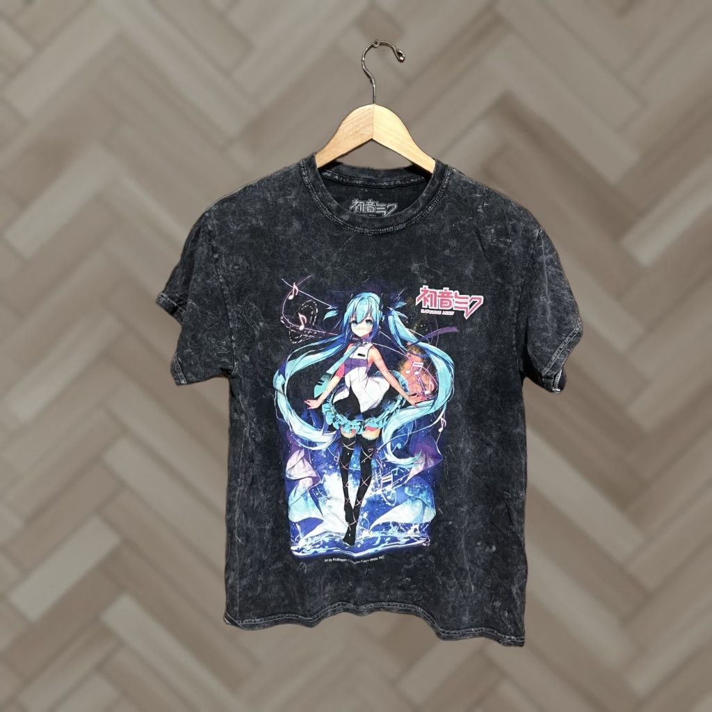 Vintage Hatsune Miku Adult Black Tie Dye Anime Short Sleeve Shirt Size Small Size US S / EU 44-46 / 1 - 1 Thumbnail