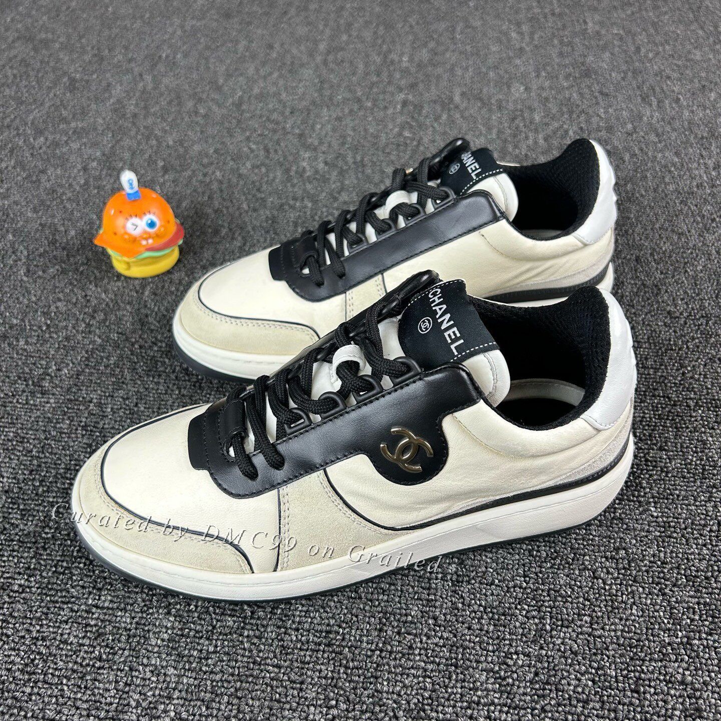 Chanel Chanel Black White Sneakers Size US 6.5 / IT 36.5 - 1 Thumbnail