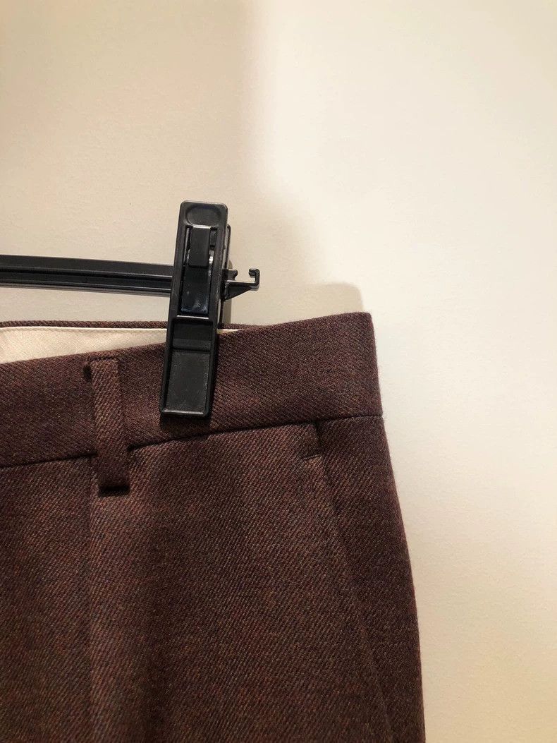 Celine NEAT Brown Tapered Trousers for Men Size US 34 / EU 50 - 4 Thumbnail