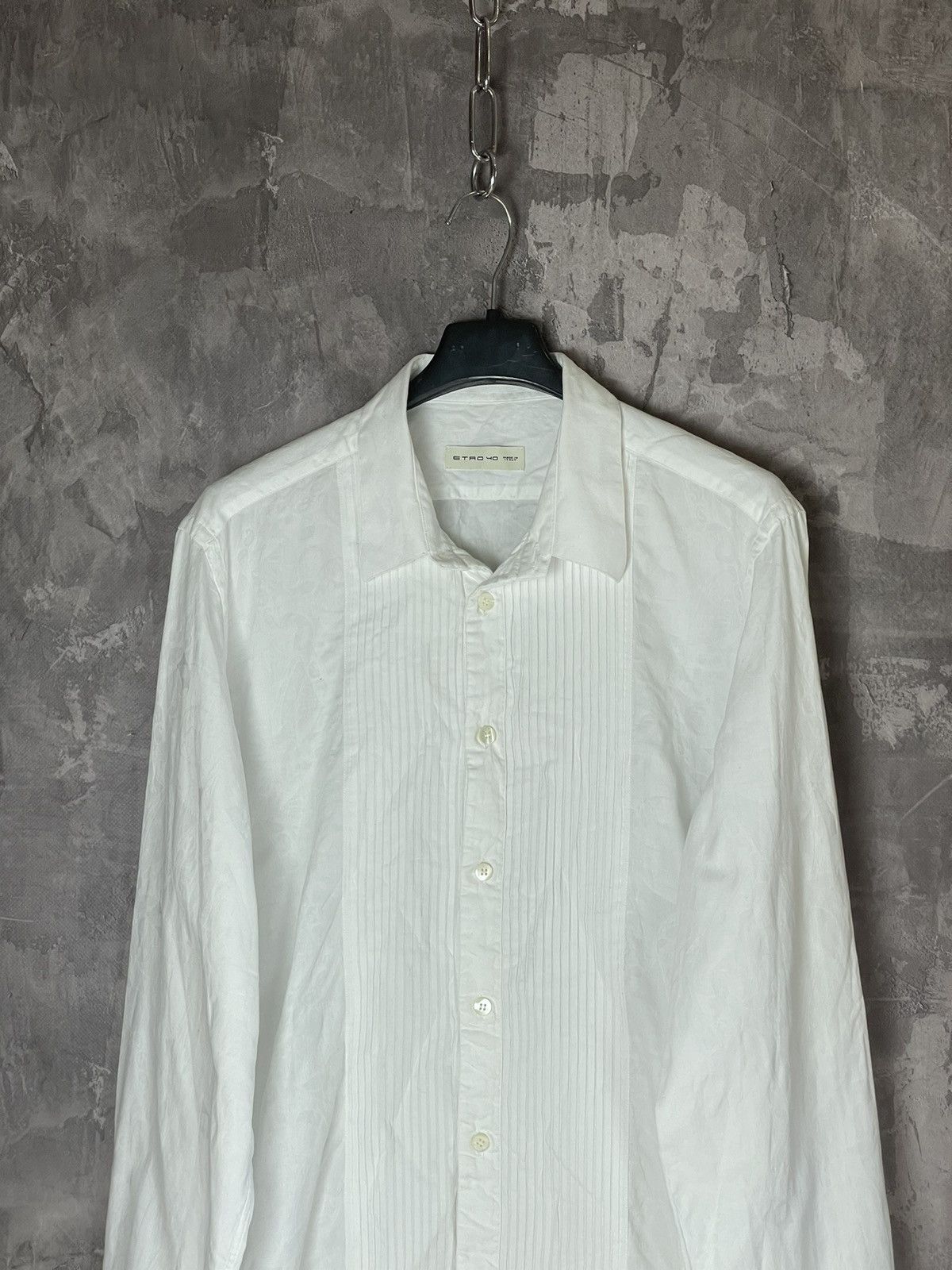 Etro ETRO Milano Button up Shirt Striped Cotton Size US L / EU 52-54 / 3 - 2 Thumbnail
