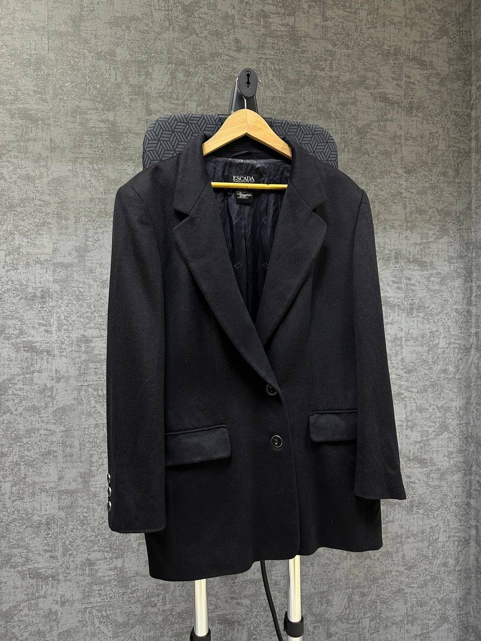Vintage Escada Black Wool Blazer