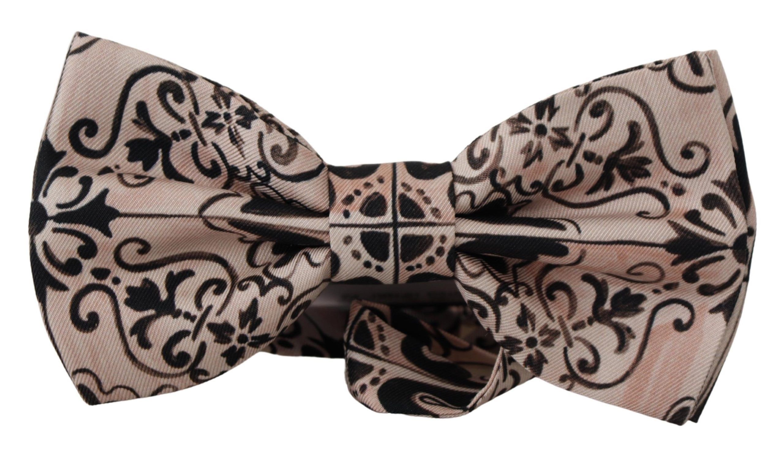Dolce & Gabbana Elegant Multicolor Silk Bow Men's Tie Size ONE SIZE - 1 Thumbnail