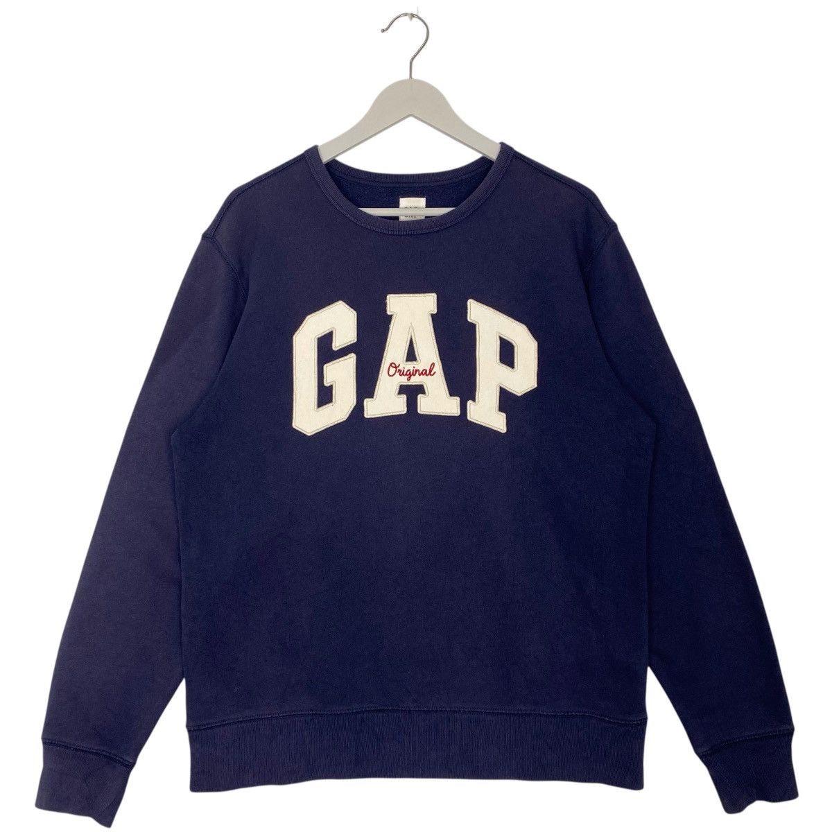 Vintage Gap Big Logo Printed NavyBlue Pullover Jumper Size L