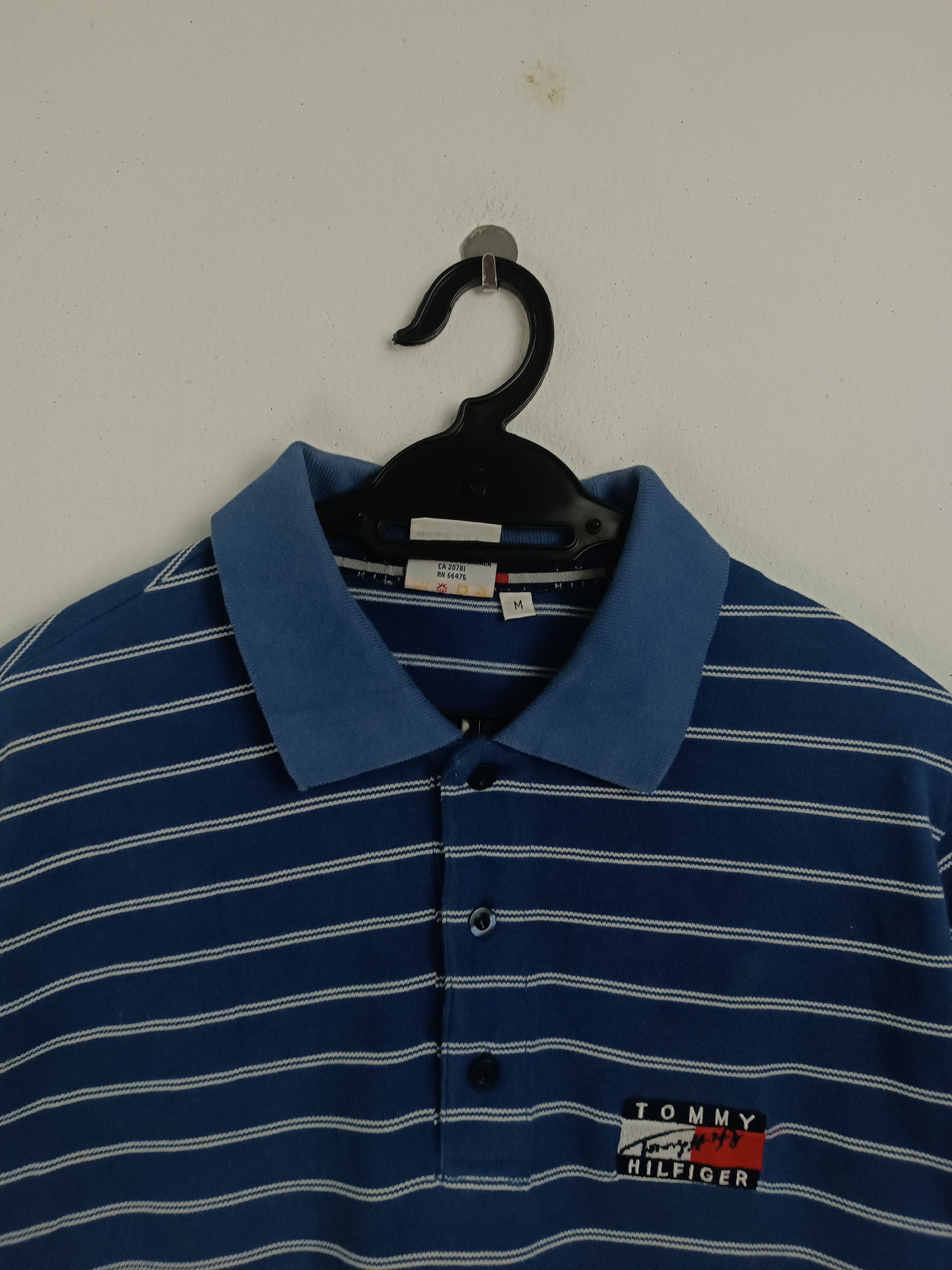 Tommy Hilfiger VINTAGE TOMMY HILFIGER STRIPE POLOS VERY RARE BLUE Size US M / EU 48-50 / 2 - 9 Thumbnail