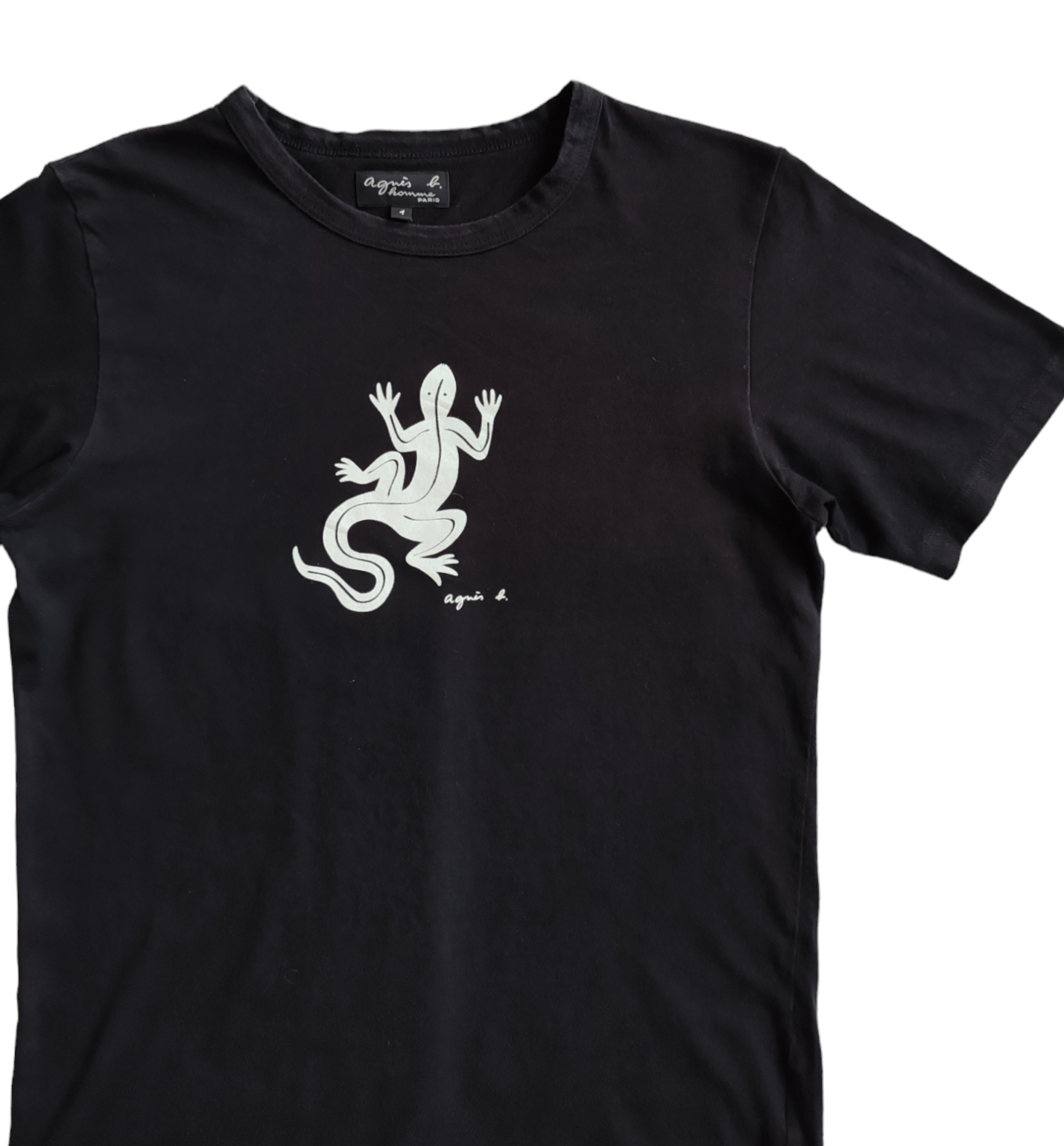 agnes b. Agnes B Homme Coulos Lizard Logo Vintage 90s Womens T shirt Size S / US 4 / IT 40 - 4 Thumbnail