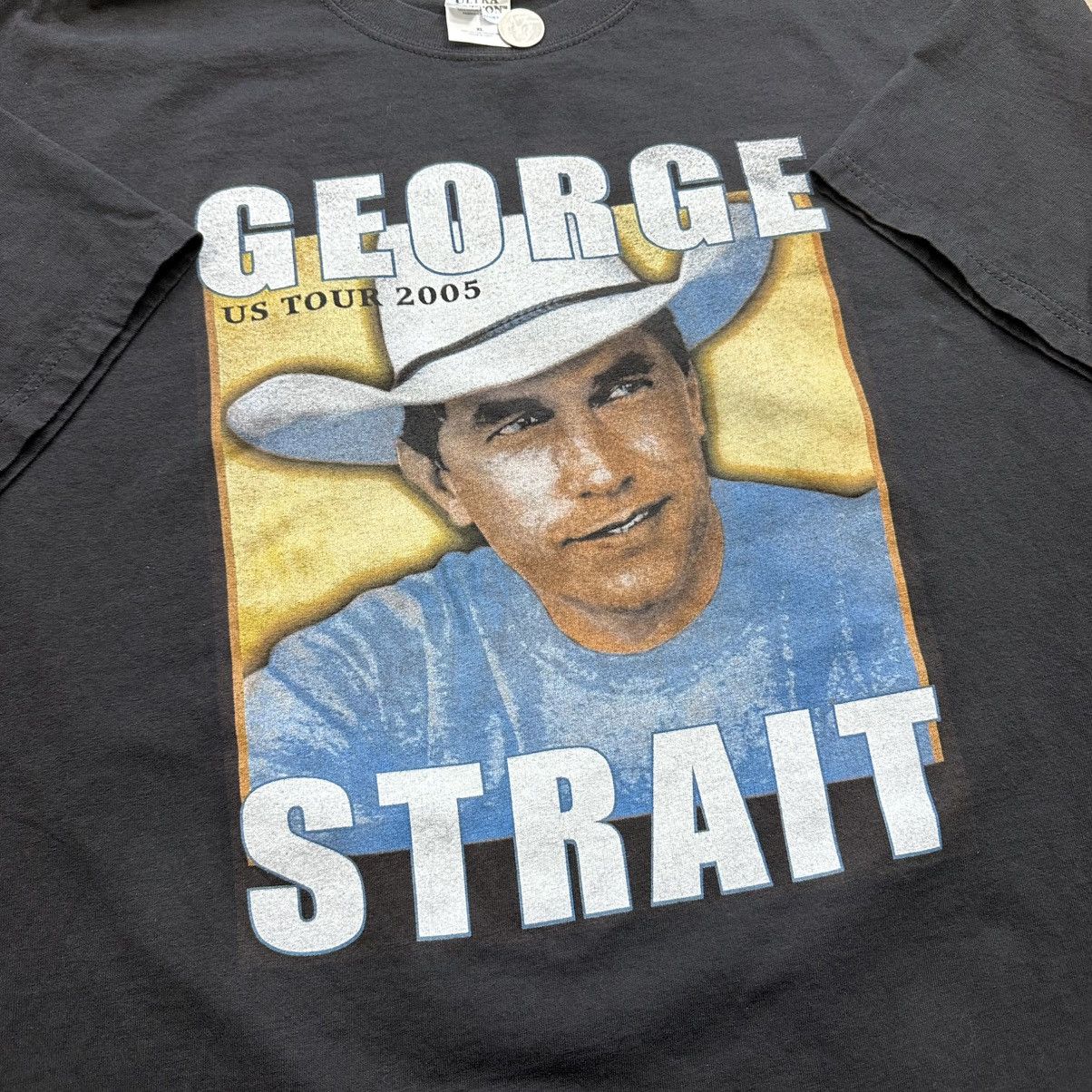 Gildan Vintage George Strait 2005 US Tour Graphic Tee Size US XL / EU 56 / 4 - 6 Thumbnail