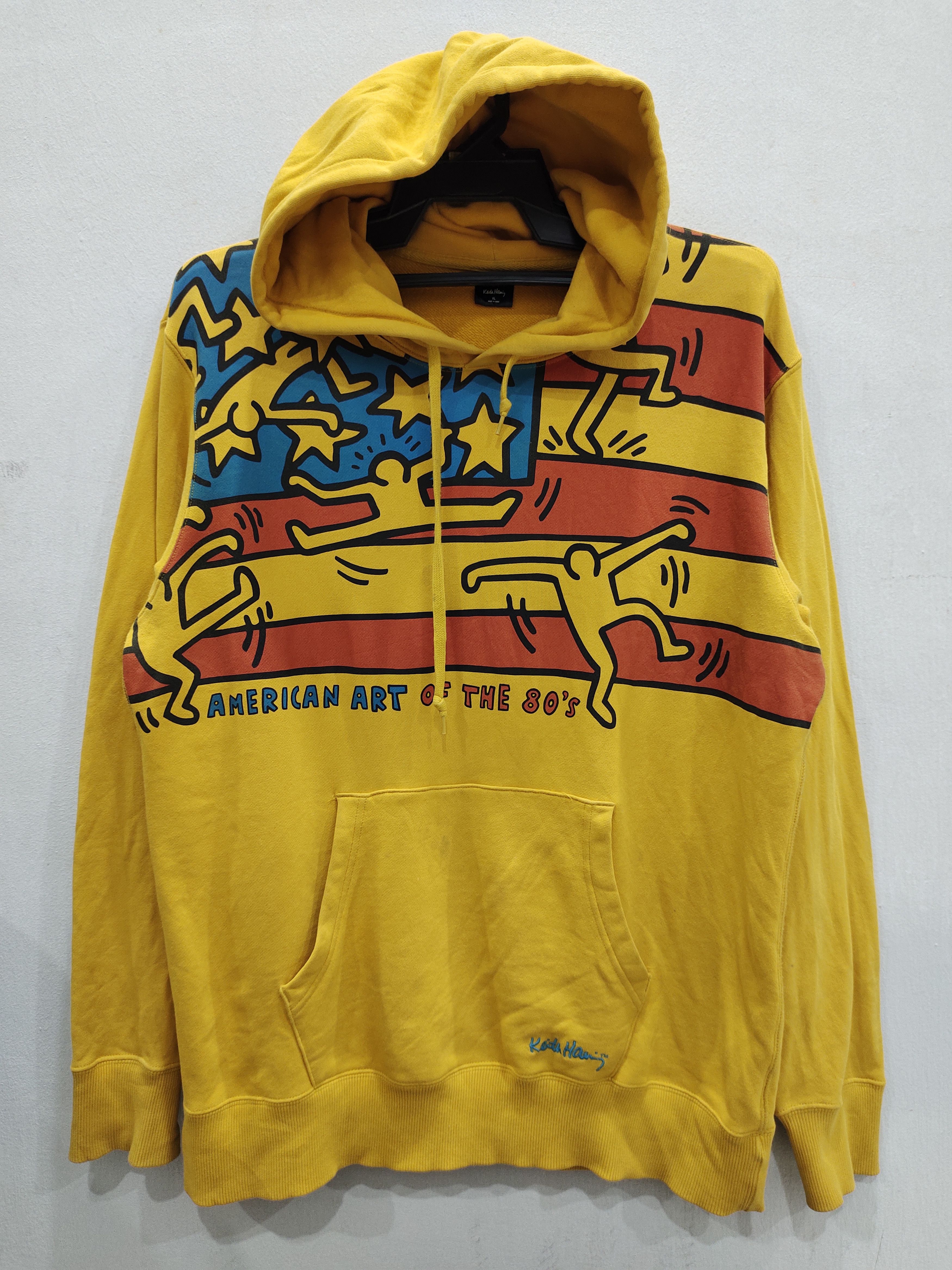 Designer × Keith Haring × Vintage Keith Haring Rare Hoodie Size US XL / EU 56 / 4 - 1 Thumbnail