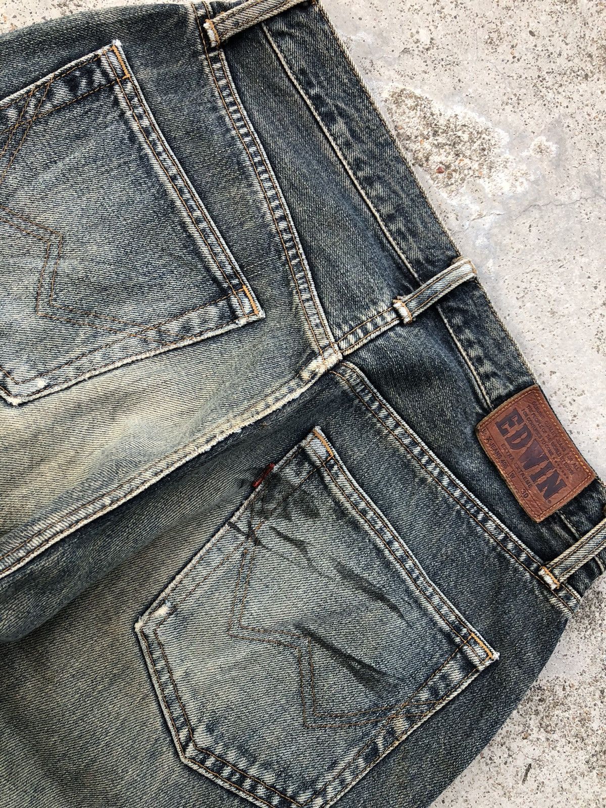 Edwin WIDE LEG RUSTY BLUE VINTAGE EDWIN DENIM Size US 30 / EU 46 - 6 Thumbnail