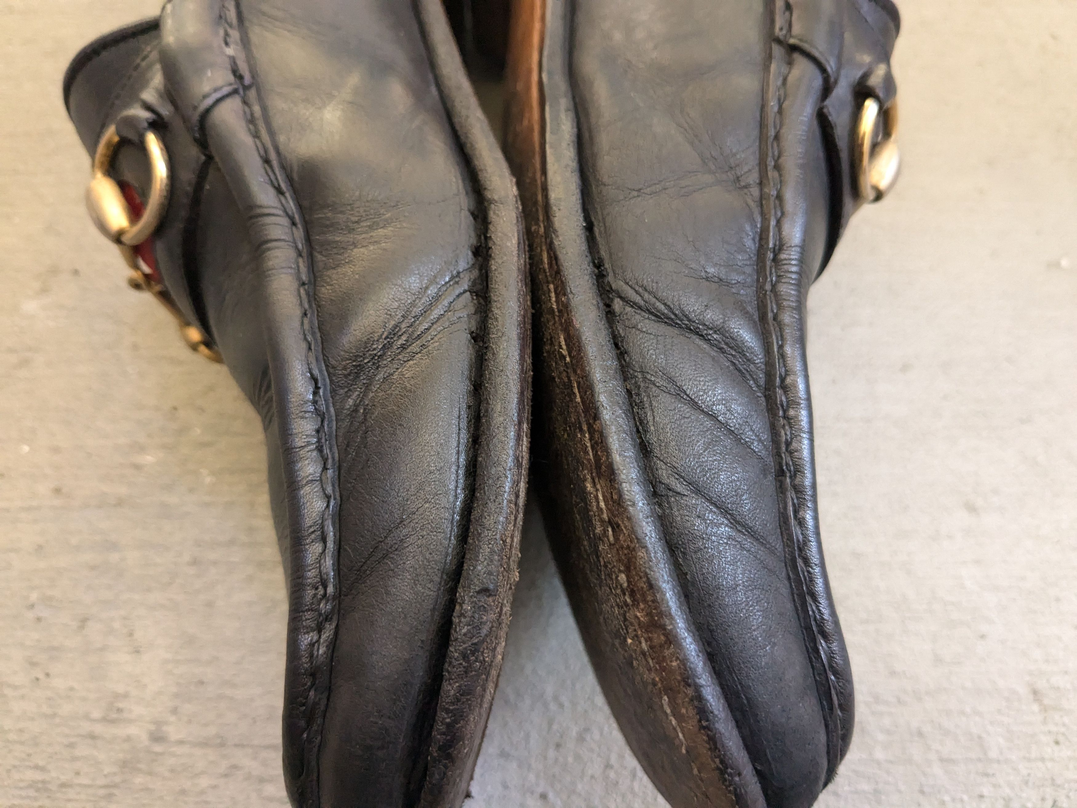 Gucci Gucci Jordaan Horsebit Loafers Black 10 Leather Mules Size US 10 / EU 43 - 12 Thumbnail
