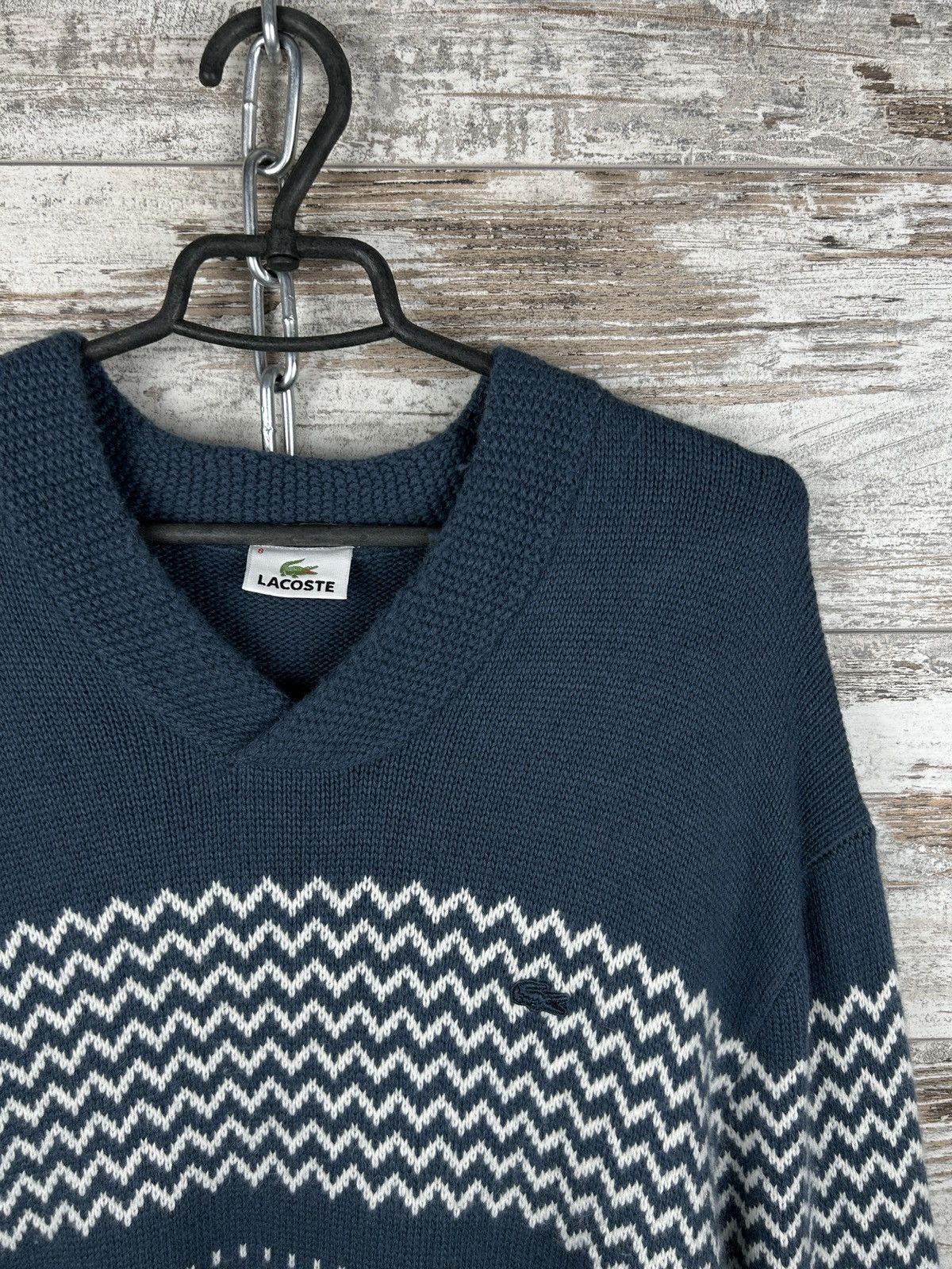 Lacoste Mens Vintage Lacoste sweater size XL Knitwear y2k rare 90s Size US XL / EU 56 / 4 - 3 Thumbnail