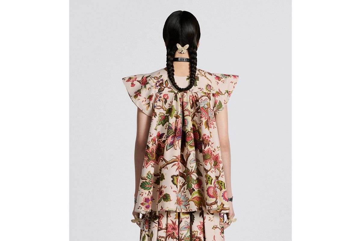 Dior o1bcso1str0225 Huipil Inspired Blouse in Multicolor Size L / US 10 / IT 46 - 6 Thumbnail