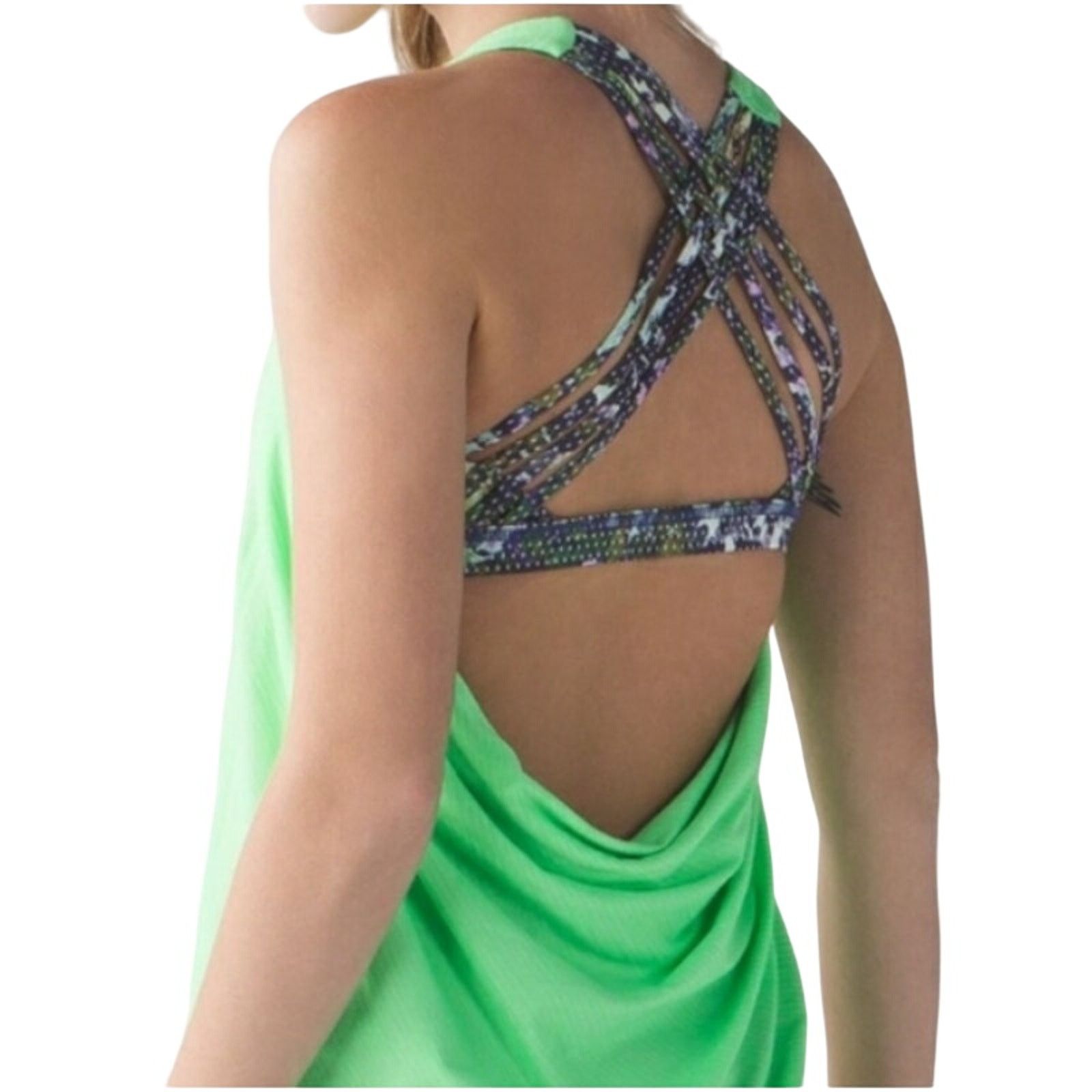 Lululemon Lululemon Lime Green Wild Tank Top Size 4 Size S / US 4 / IT 40 - 3 Thumbnail