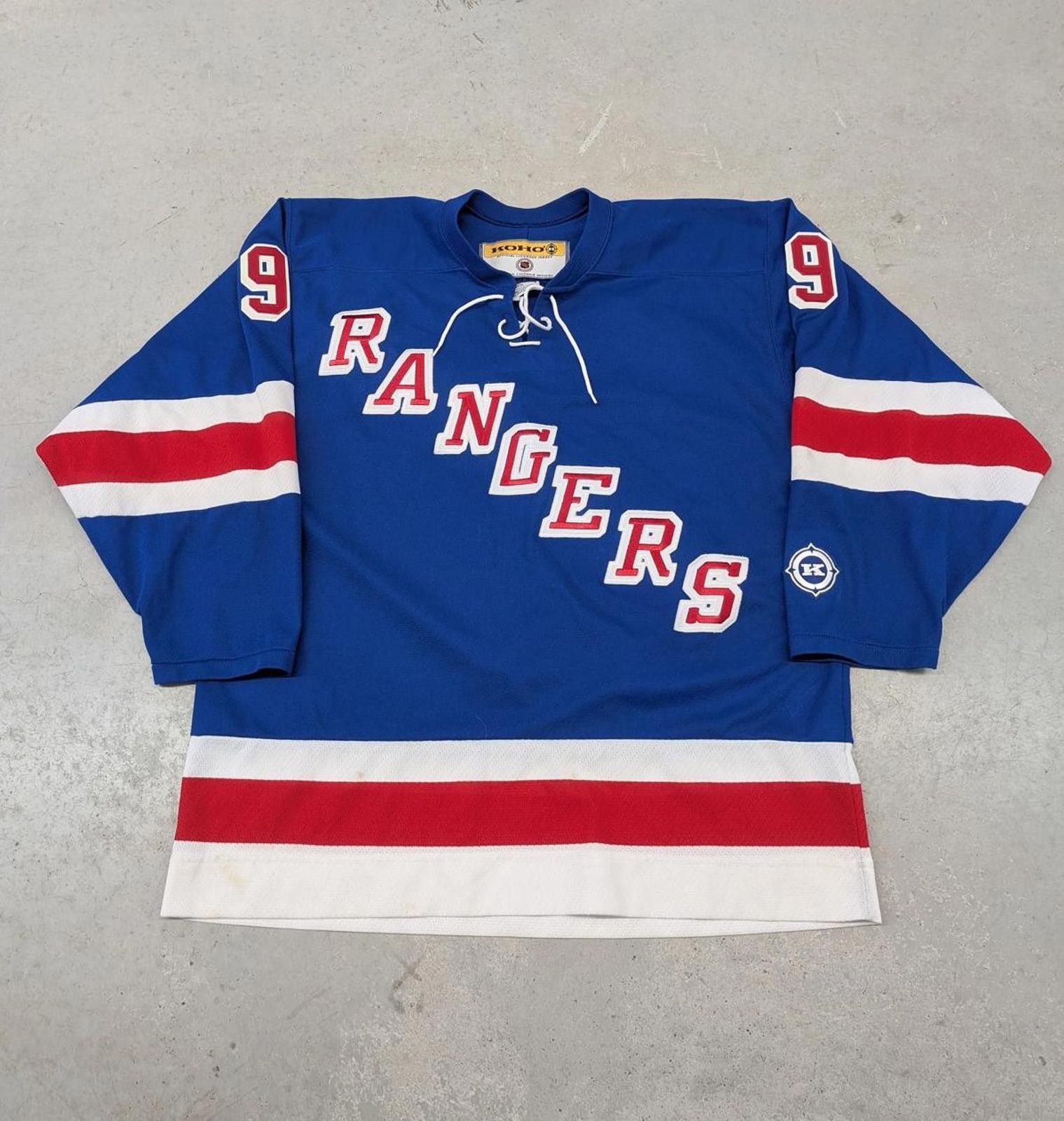 NHL Vintage KOHO Pavel Bure 9 New York Rangers NHL Hockey Jersey Size US L / EU 52-54 / 3 - 1 Thumbnail