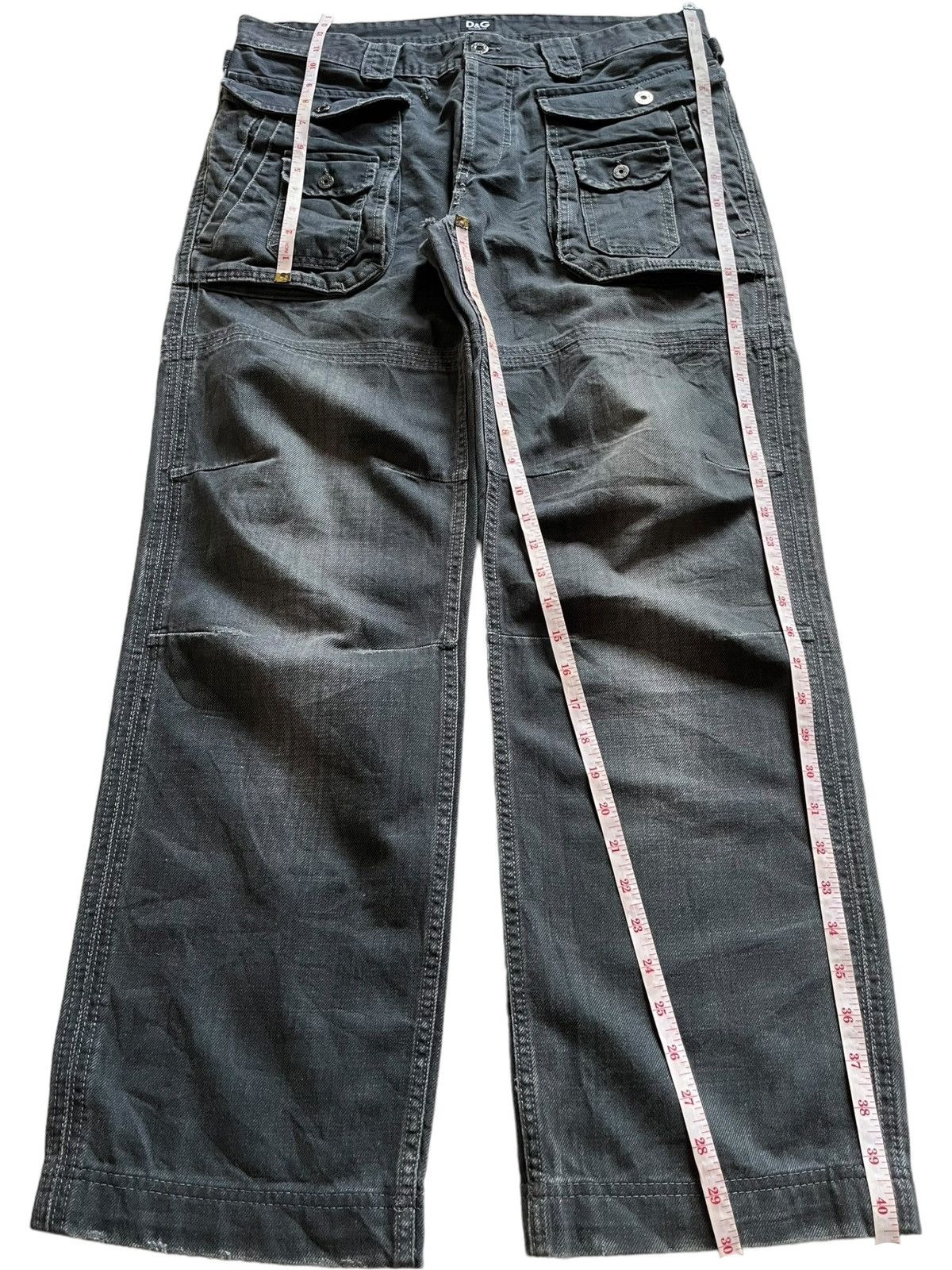 Dolce & Gabbana Vintage Dolce Gabbana Tactical Multi Pocket Baggy Jeans Size US 35 - 16 Thumbnail