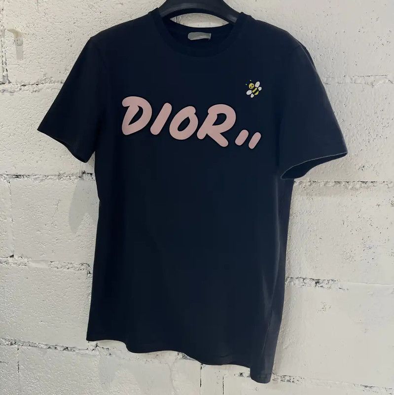 Dior Dior Black Cotton Graphic Women's T-Shirt 0089 Size XS / US 0-2 / IT 36-38 - 1 Thumbnail