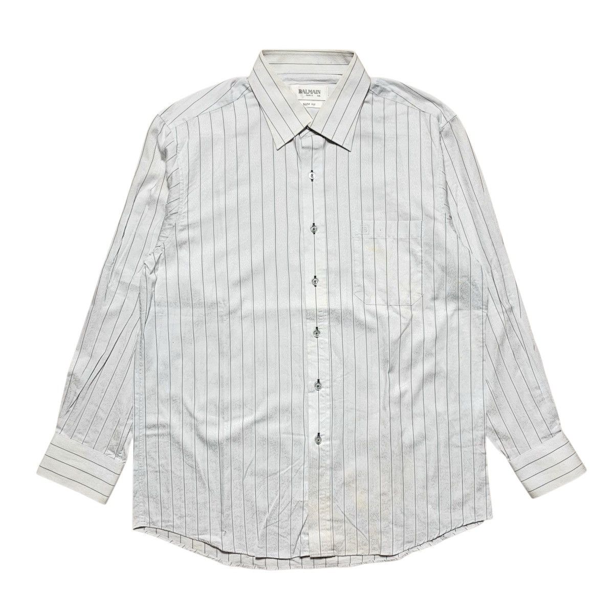 Balmain Balmain Stripe Shirt Button Up Size US L / EU 52-54 / 3 - 1 Thumbnail