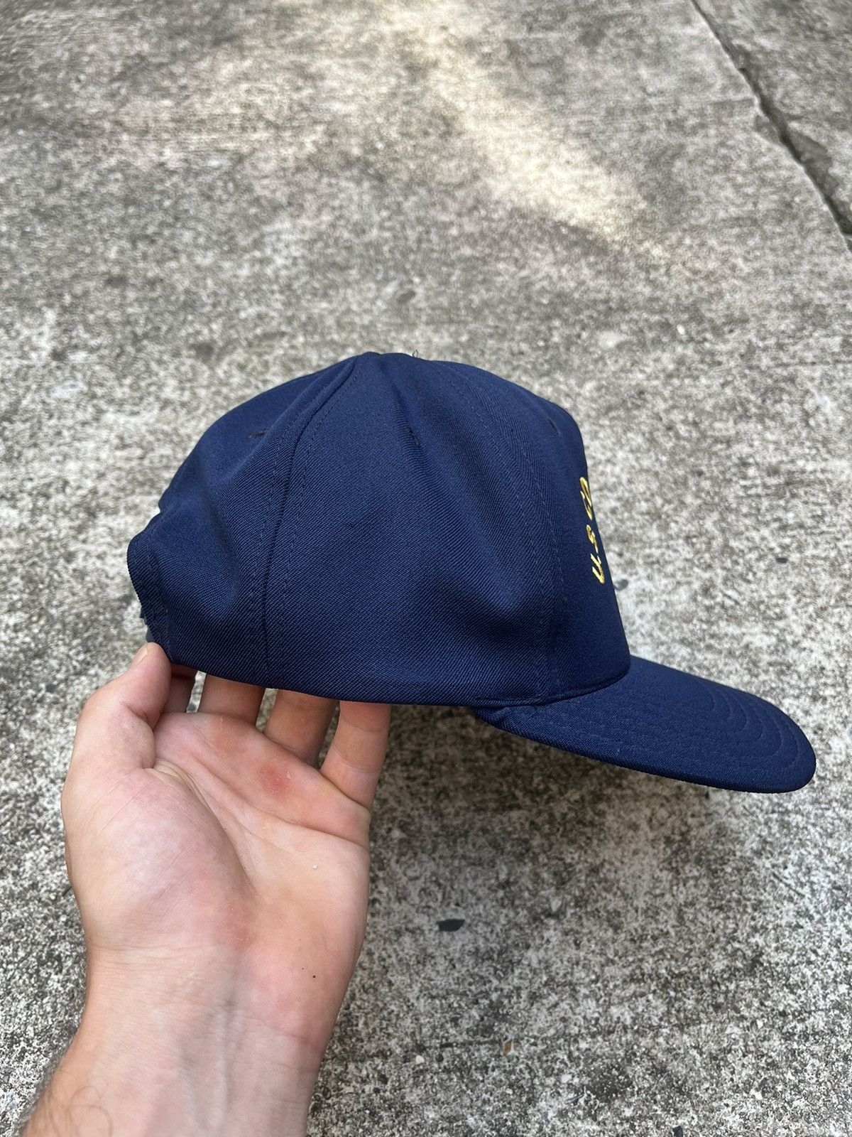Other Vintage Coast Guard Indigo Trucker Hat Size ONE SIZE - 3 Thumbnail