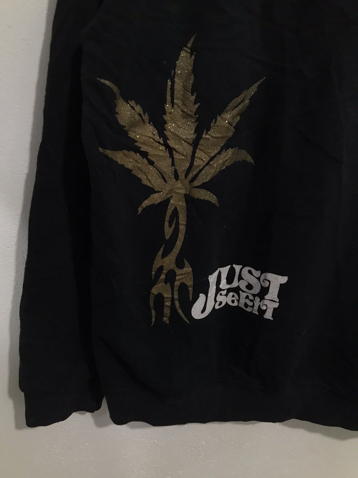 Japanese Brand Just see it poem Marijuana Sweatshirt Size US L / EU 52-54 / 3 - 4 Thumbnail