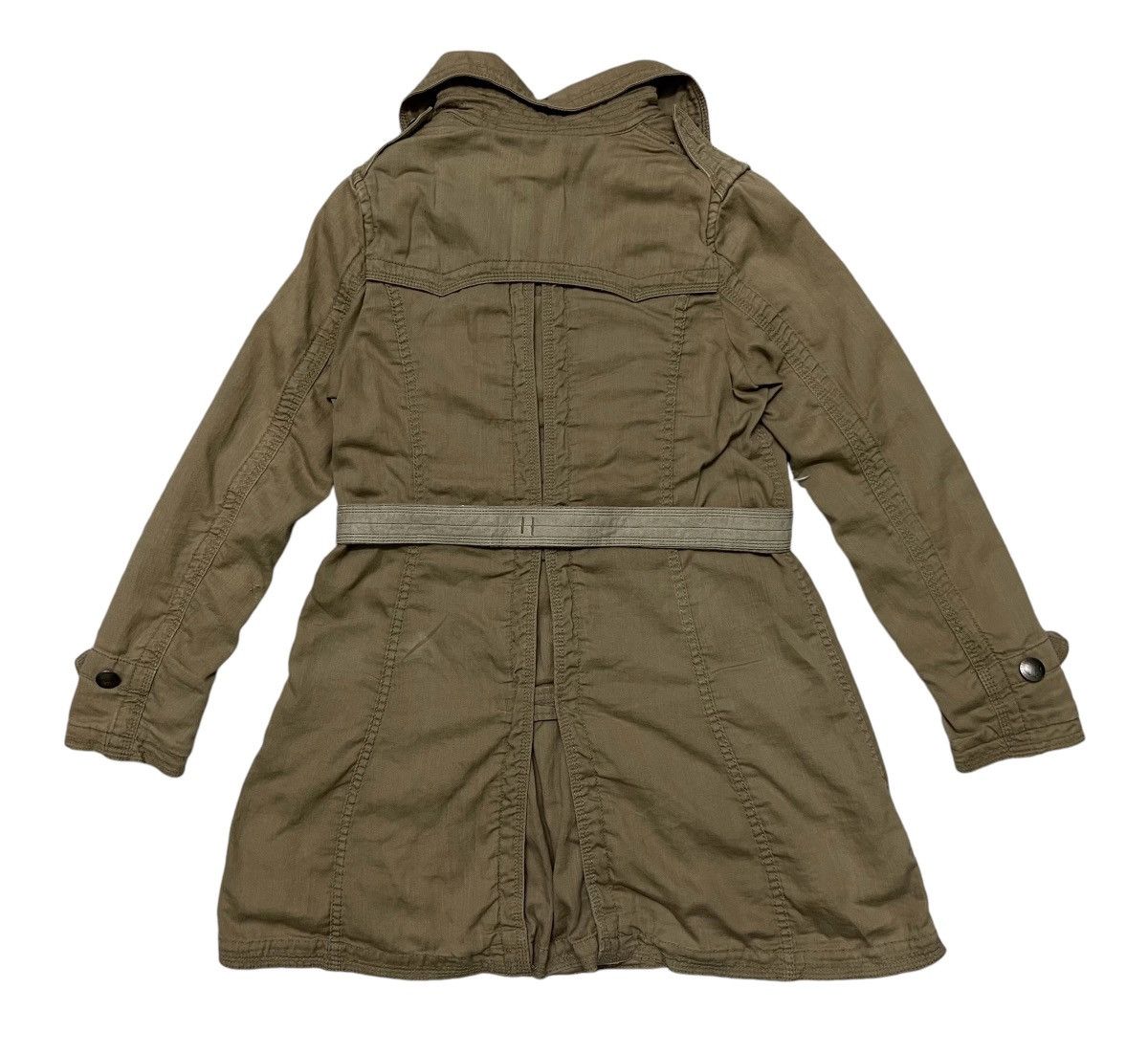 2000s G.O.A TECHTICAL PARKA JACKET LEATHER BELT