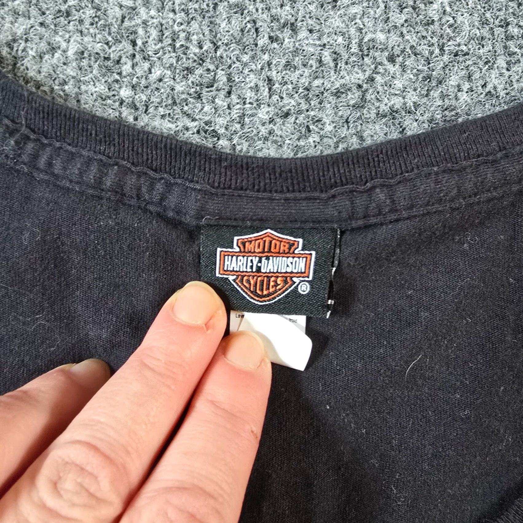 Harley Davidson Harley-Davidson Top Womens Size XS Black Red Alaska Logo Classic Fitted Basic Size XS / US 0-2 / IT 36-38 - 4 Thumbnail