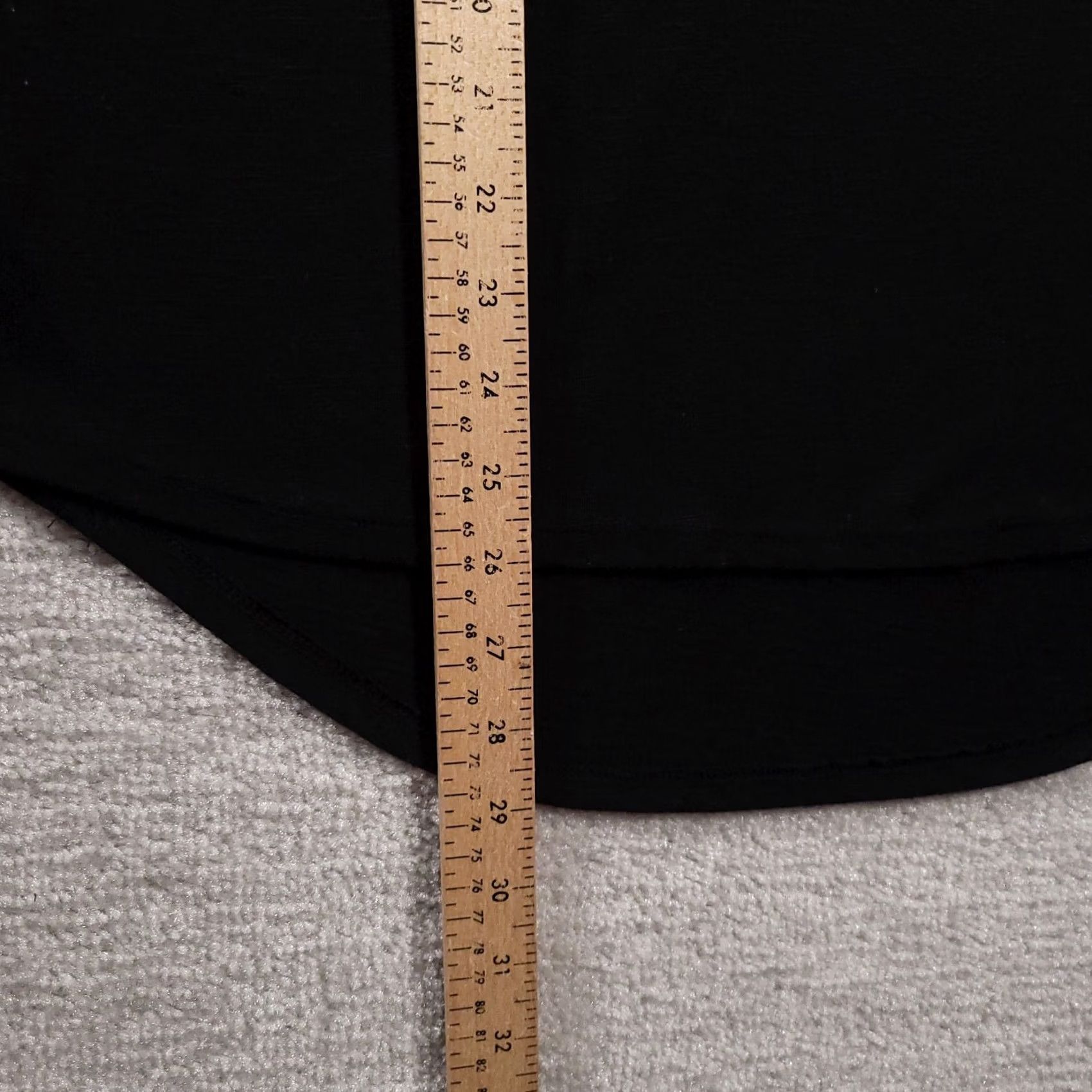 Vintage VINTAGE? No. Ruff Hewn Grey Womens Tunic Top Black V-Neck Long Sleeve Tie Size M Size M / US 6-8 / IT 42-44 - 6 Thumbnail