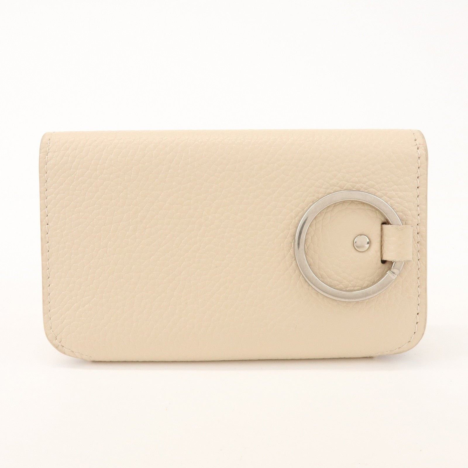 Balenciaga Balenciaga Cash 6 Rings Key Case Calfskin Key Holder Beige Size ONE SIZE - 2 Thumbnail