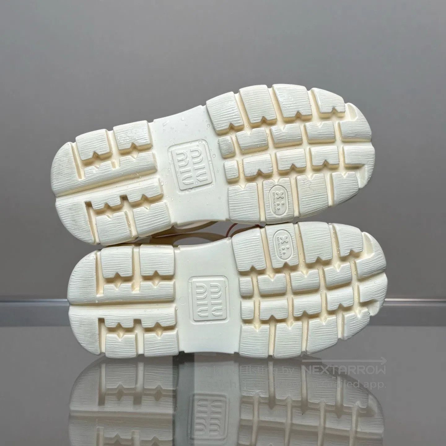 Miu Miu MIU MIU Beige Platform Roman Sandals. Size US 5 / IT 35 - 7 Thumbnail