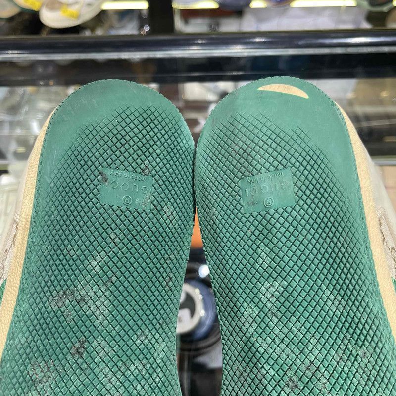 Gucci Gucci Screener Vintage Green Leather Sneakers - Size US 9.5 / EU 42-43 - 6 Thumbnail